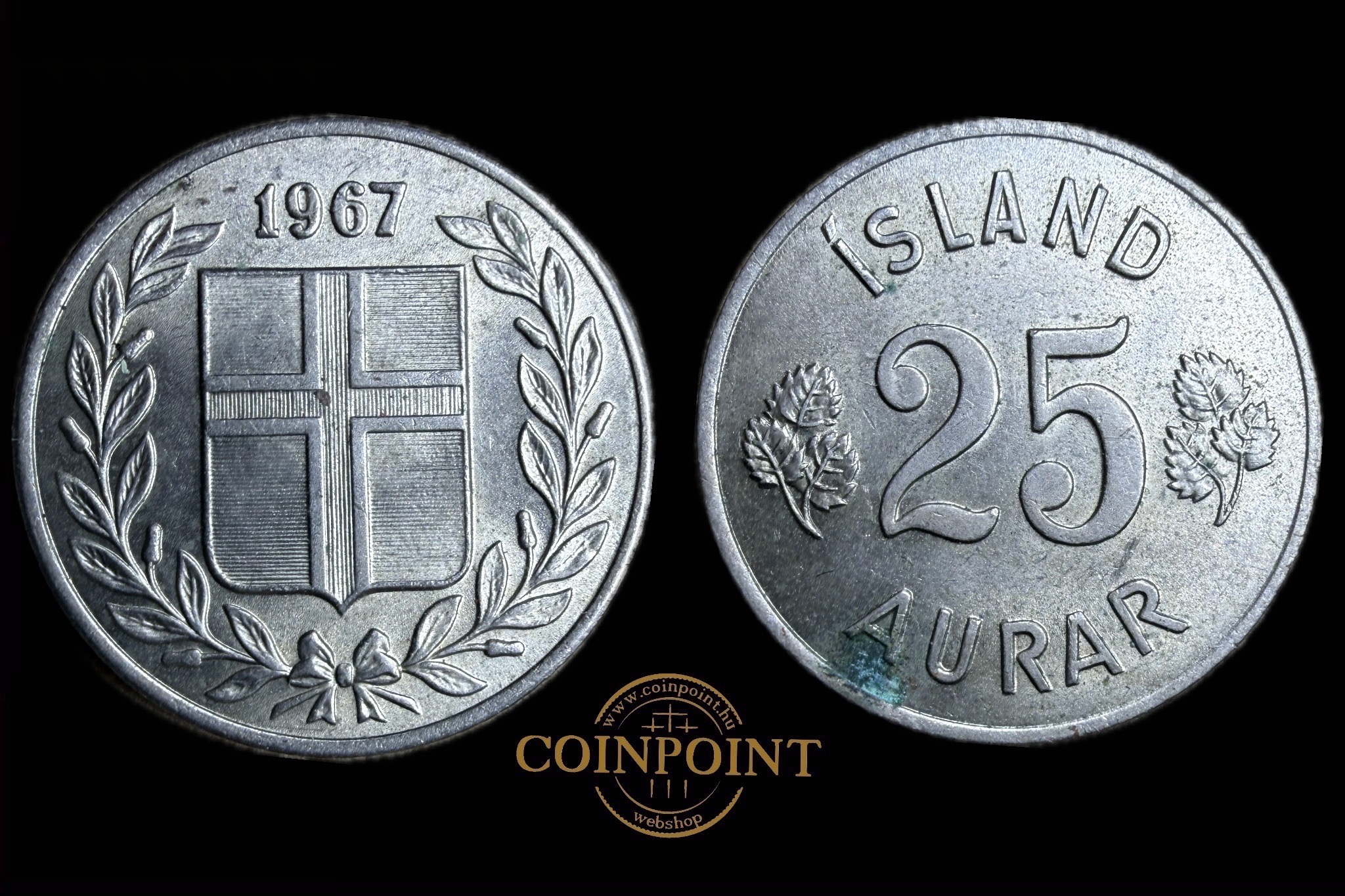 Izland 25 Aurar 1967