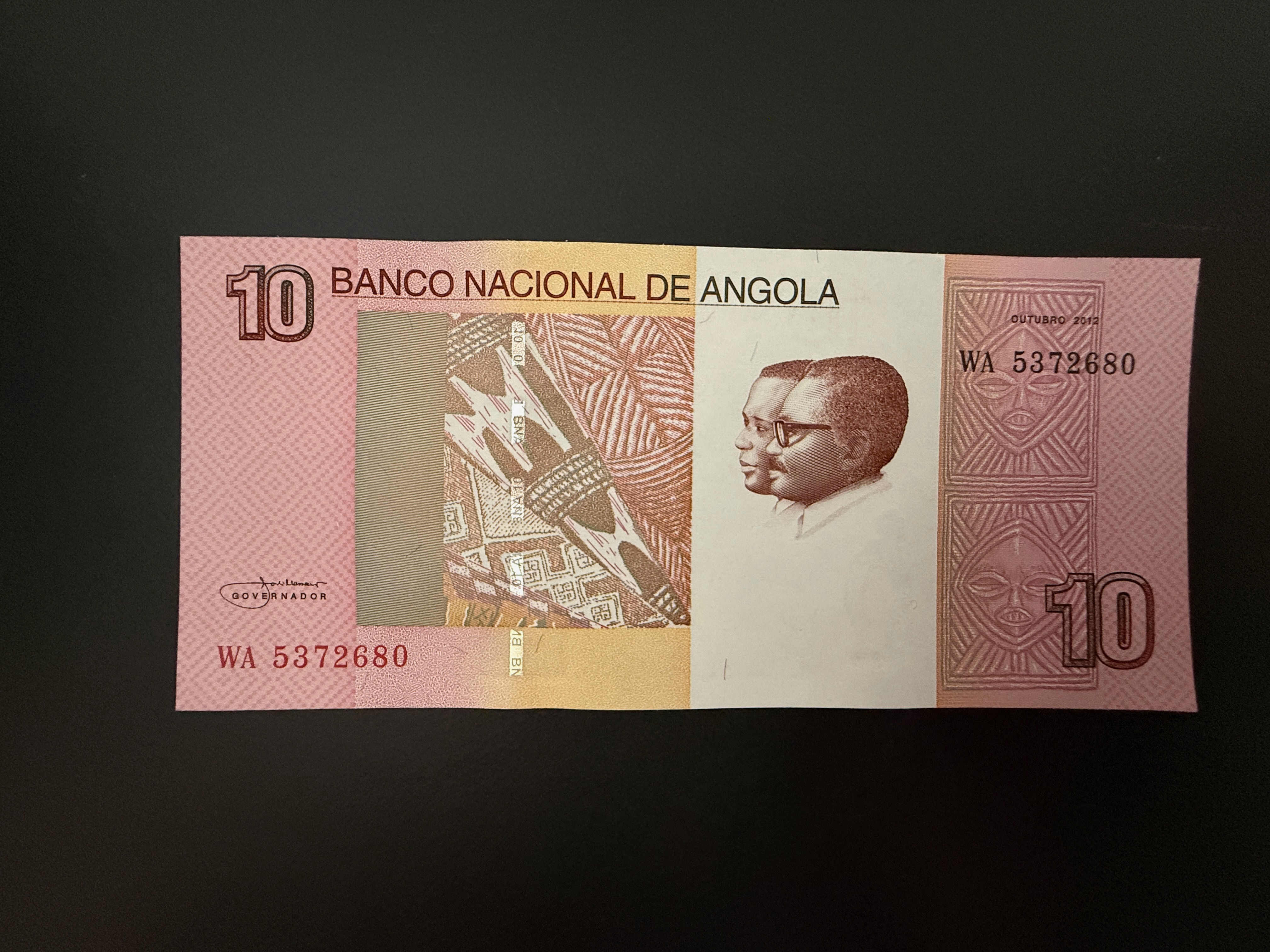 ANGOLA 10 Kwanzas 10.2012 (P.151B) UNC