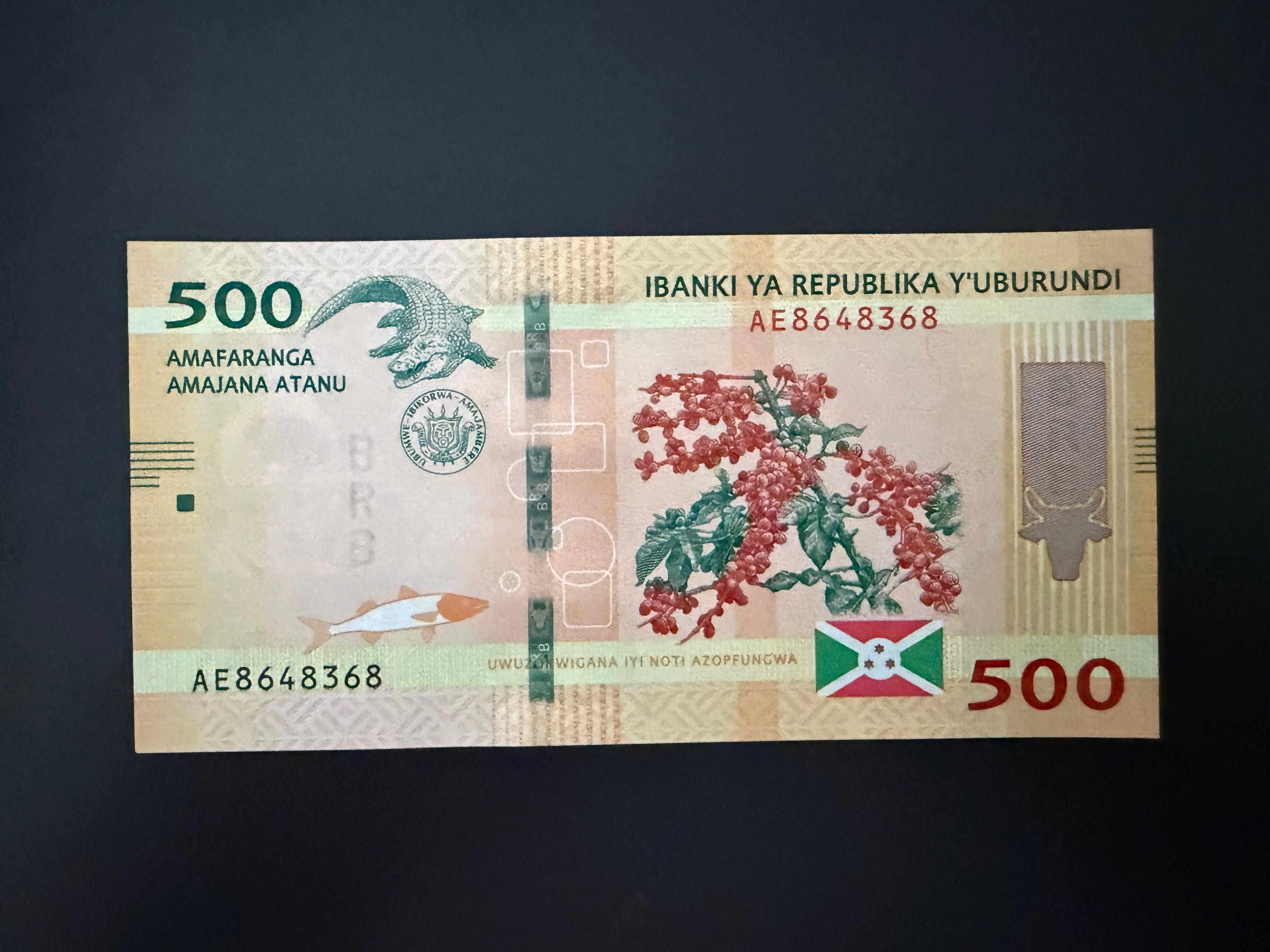 BURUNDI 500 Francs 4.7.2018 (2019) (P.50) UNC