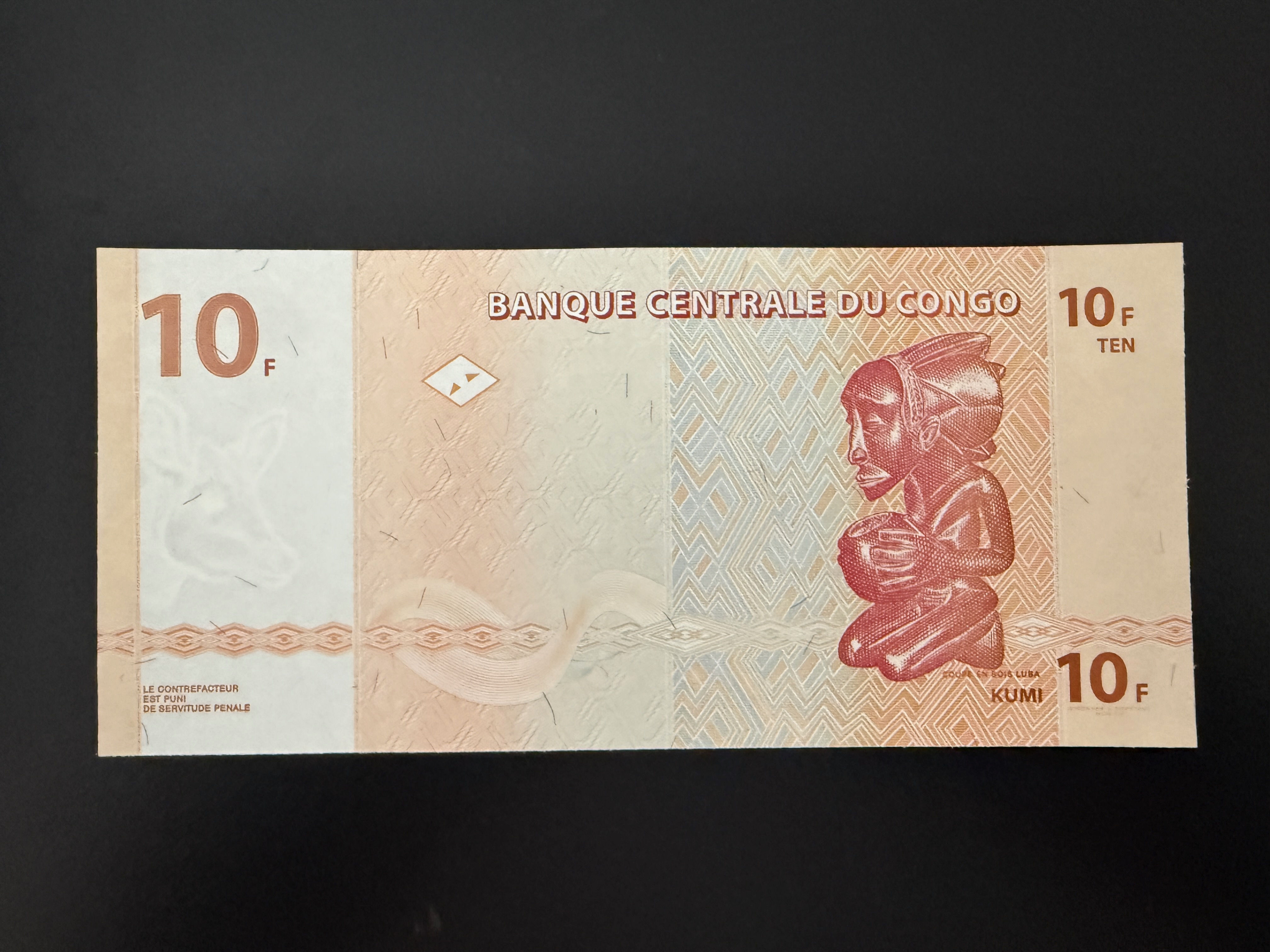 CONGO DEM. REP. 10 Francs 30.6.2003 (P.93a) UNC
