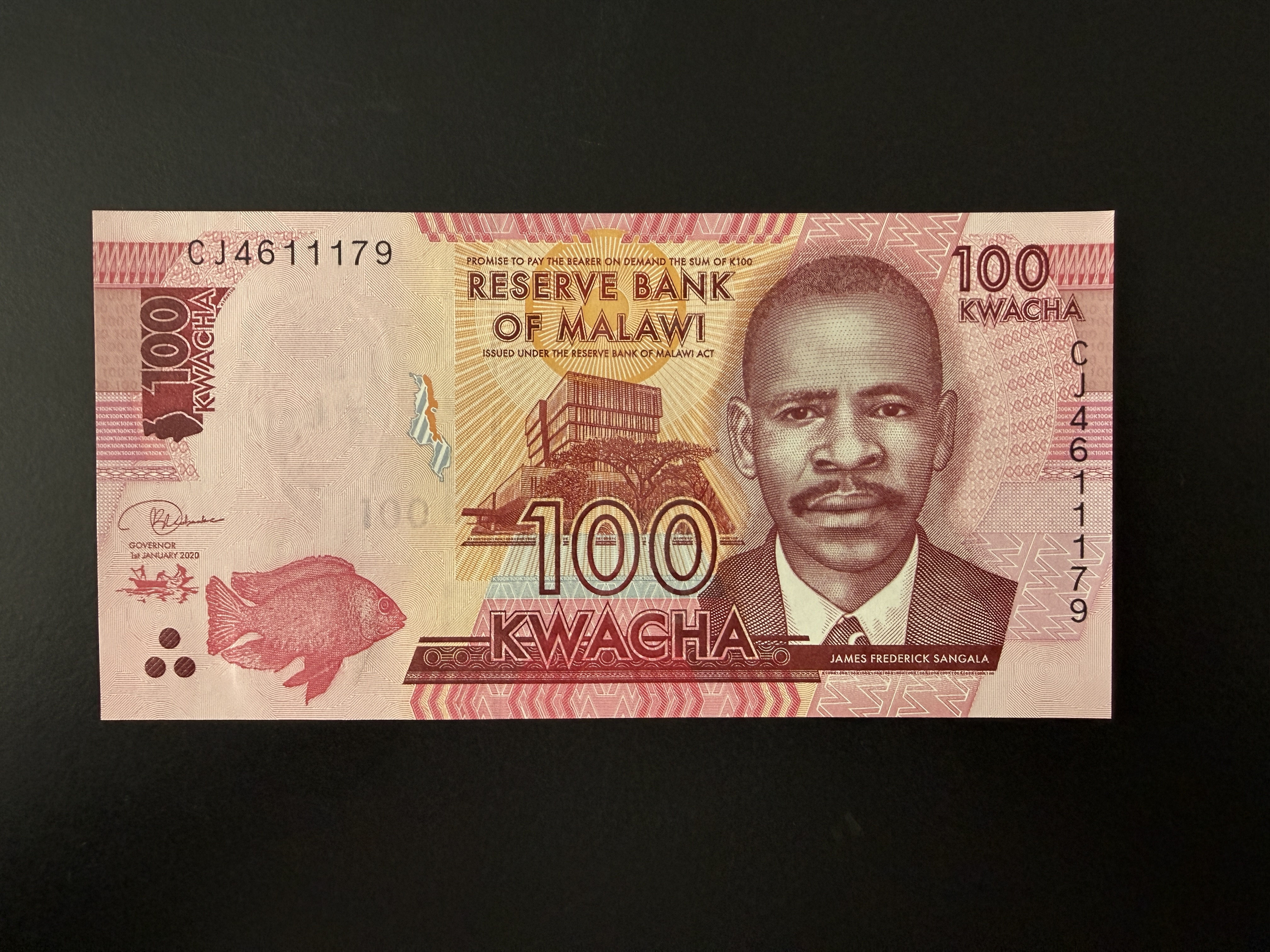 MALAWI 100 Kwacha 1.1.2020 (P.65) UNC