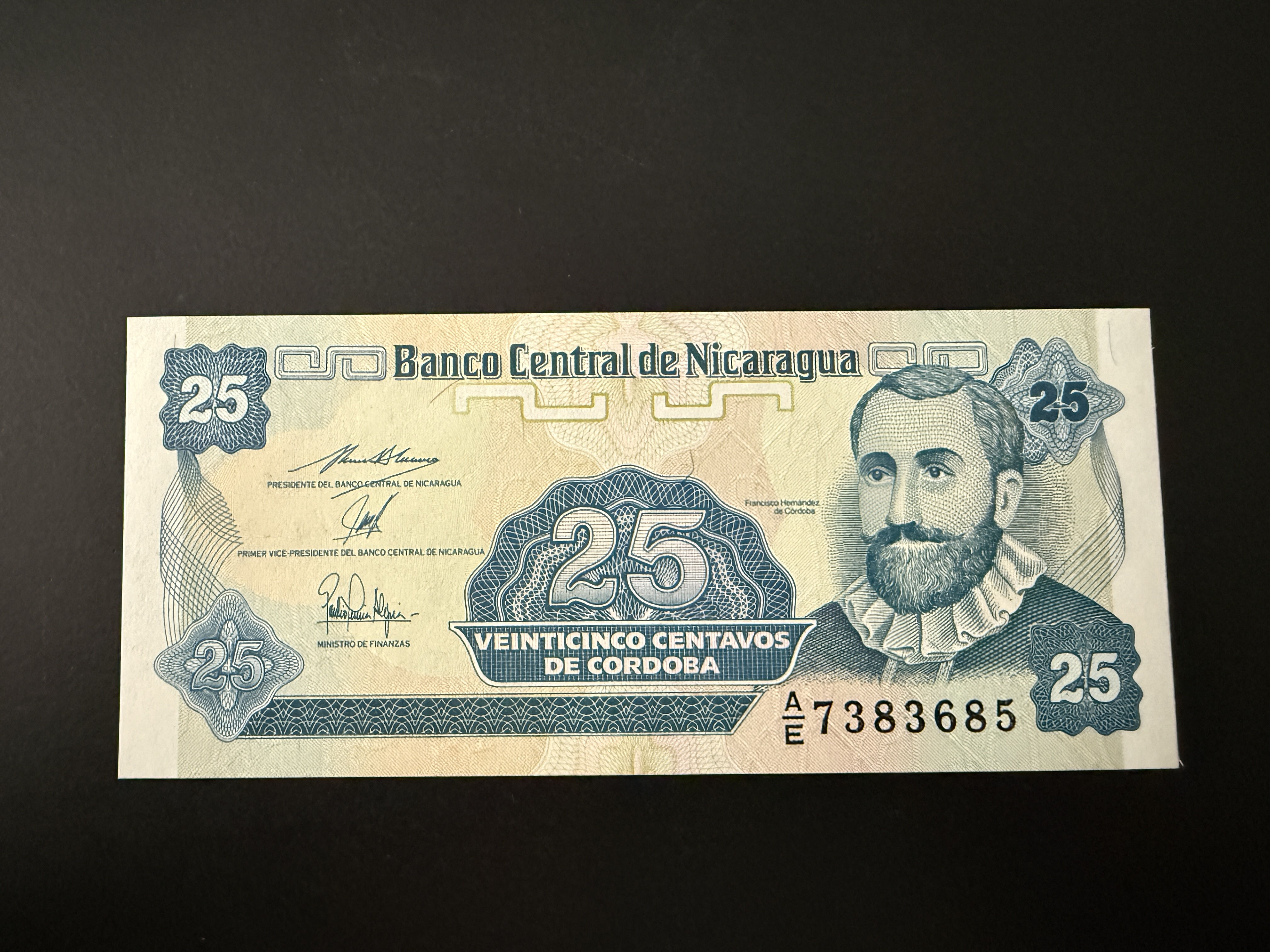 Nicaragua 25 Centavos ND (1991)  (P.170) (UNC)