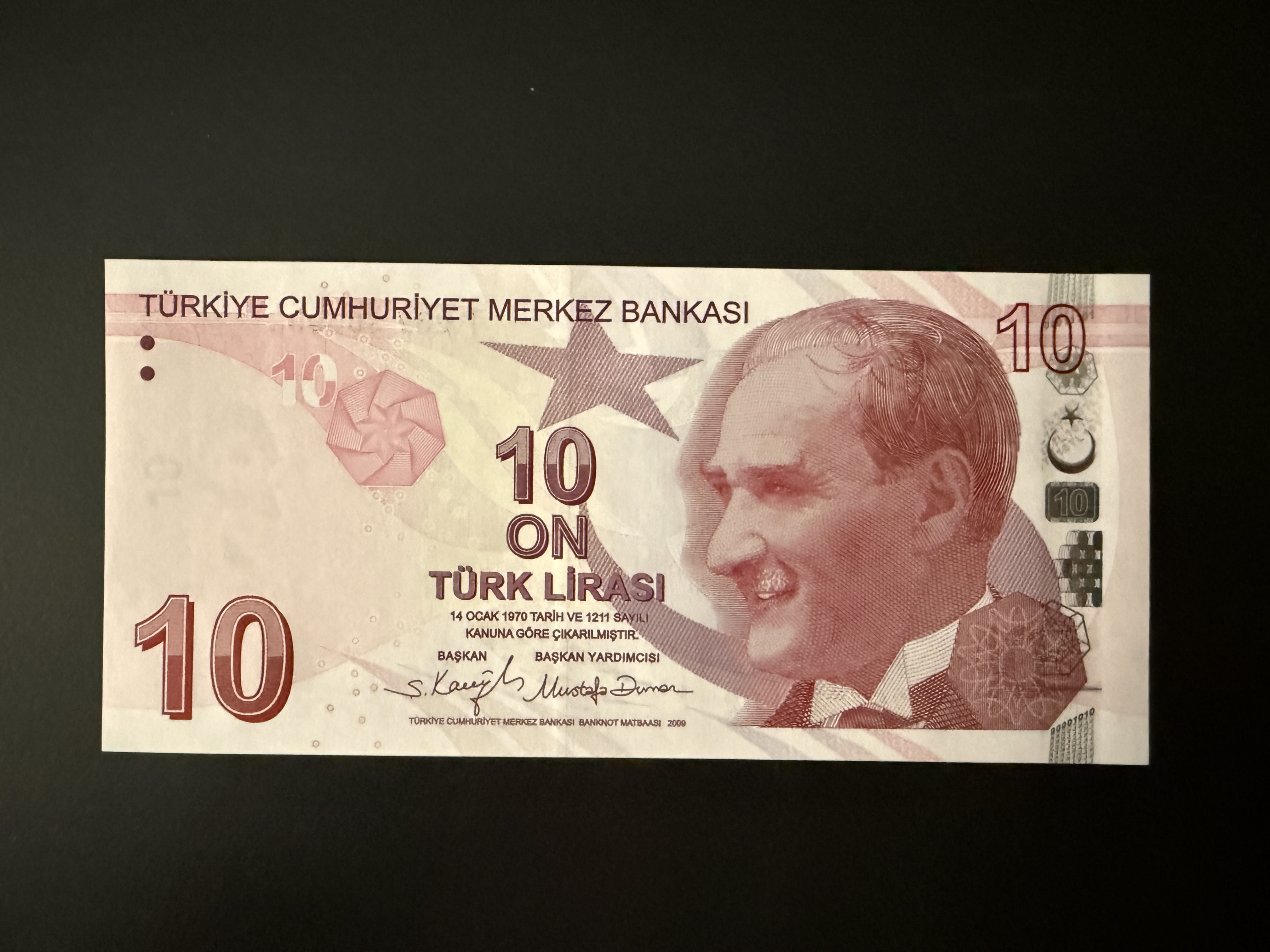TURKEY 10 Türk Lirası 2009 (2021) (P.223) UNC