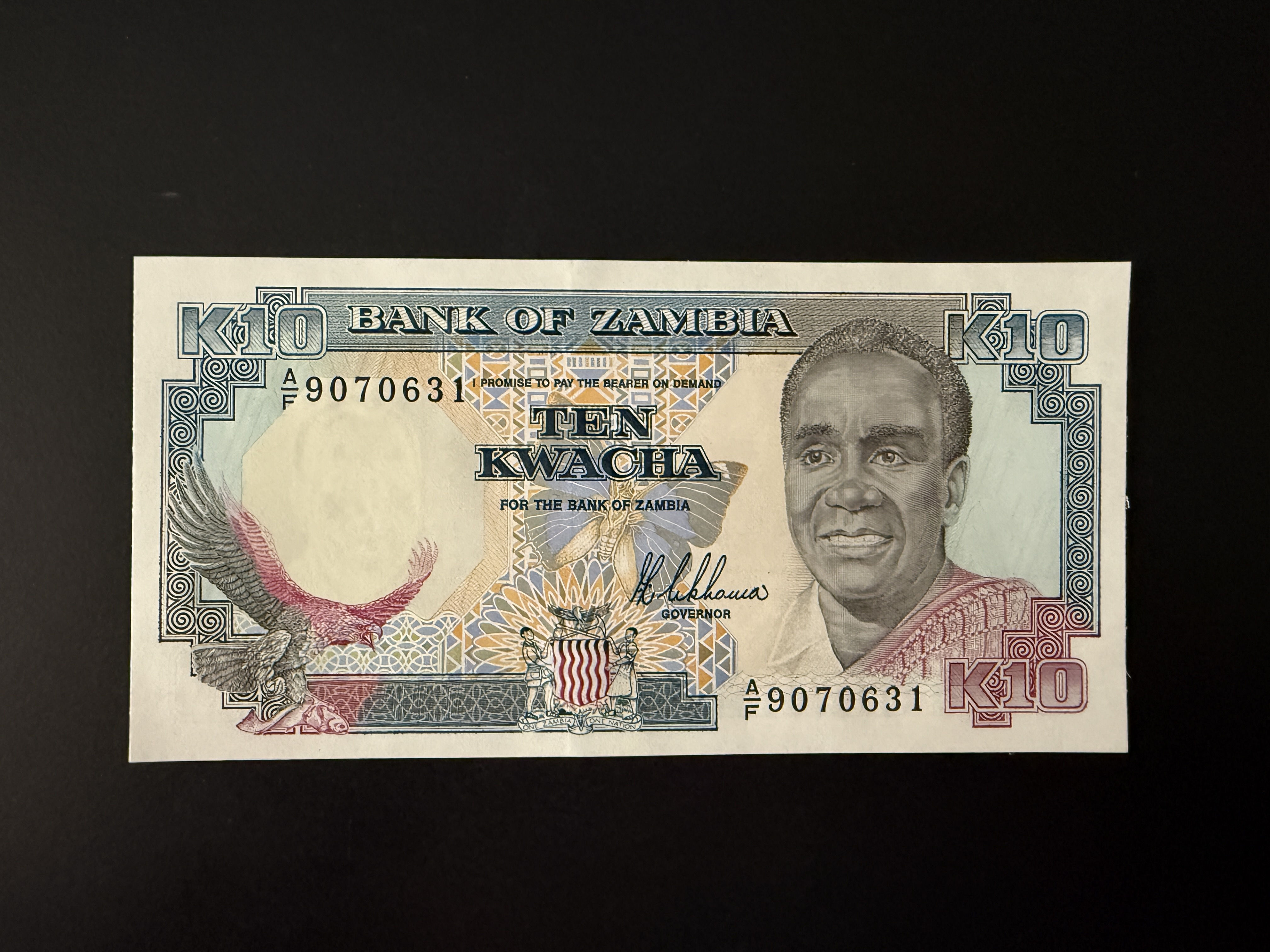 ZAMBIA 10 Kwacha ND (1989-1991) (P.31) UNC
