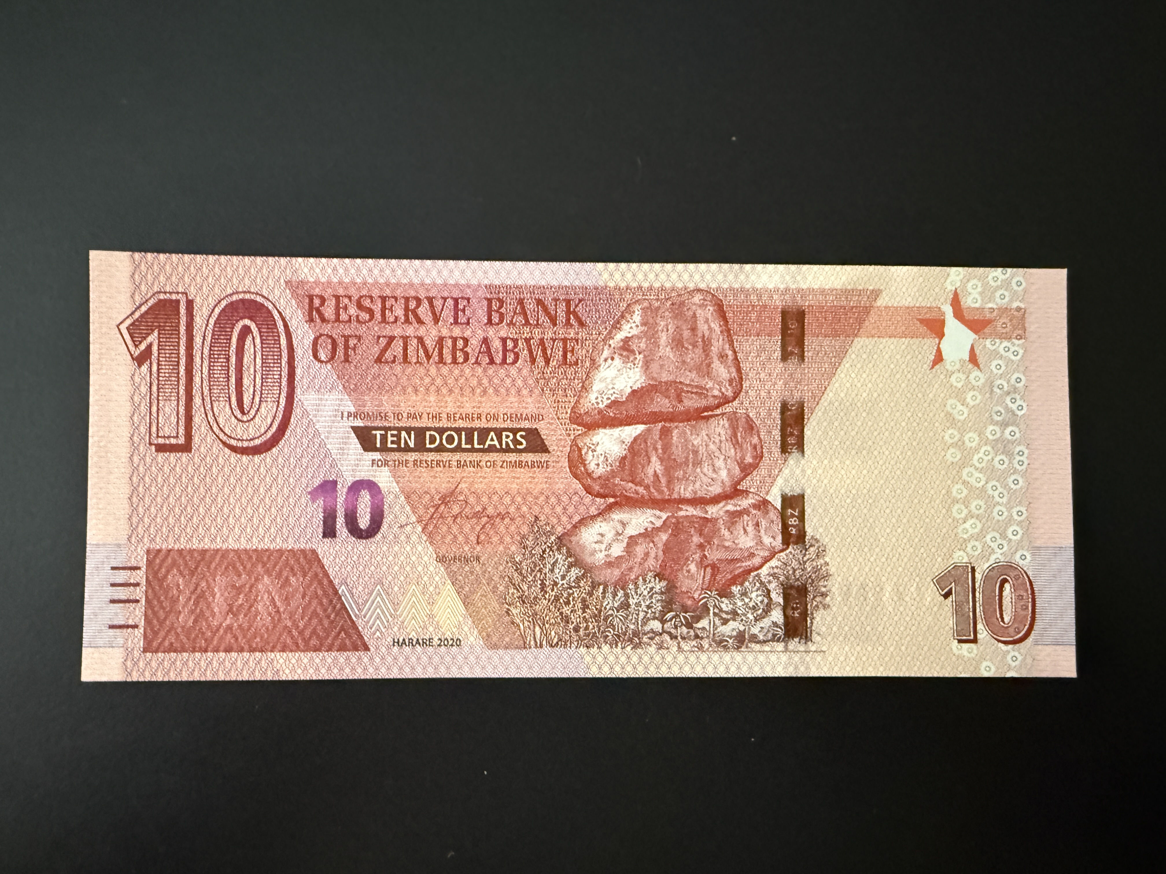 ZIMBABWE 10 Dollars 2020 (P.103) UNC