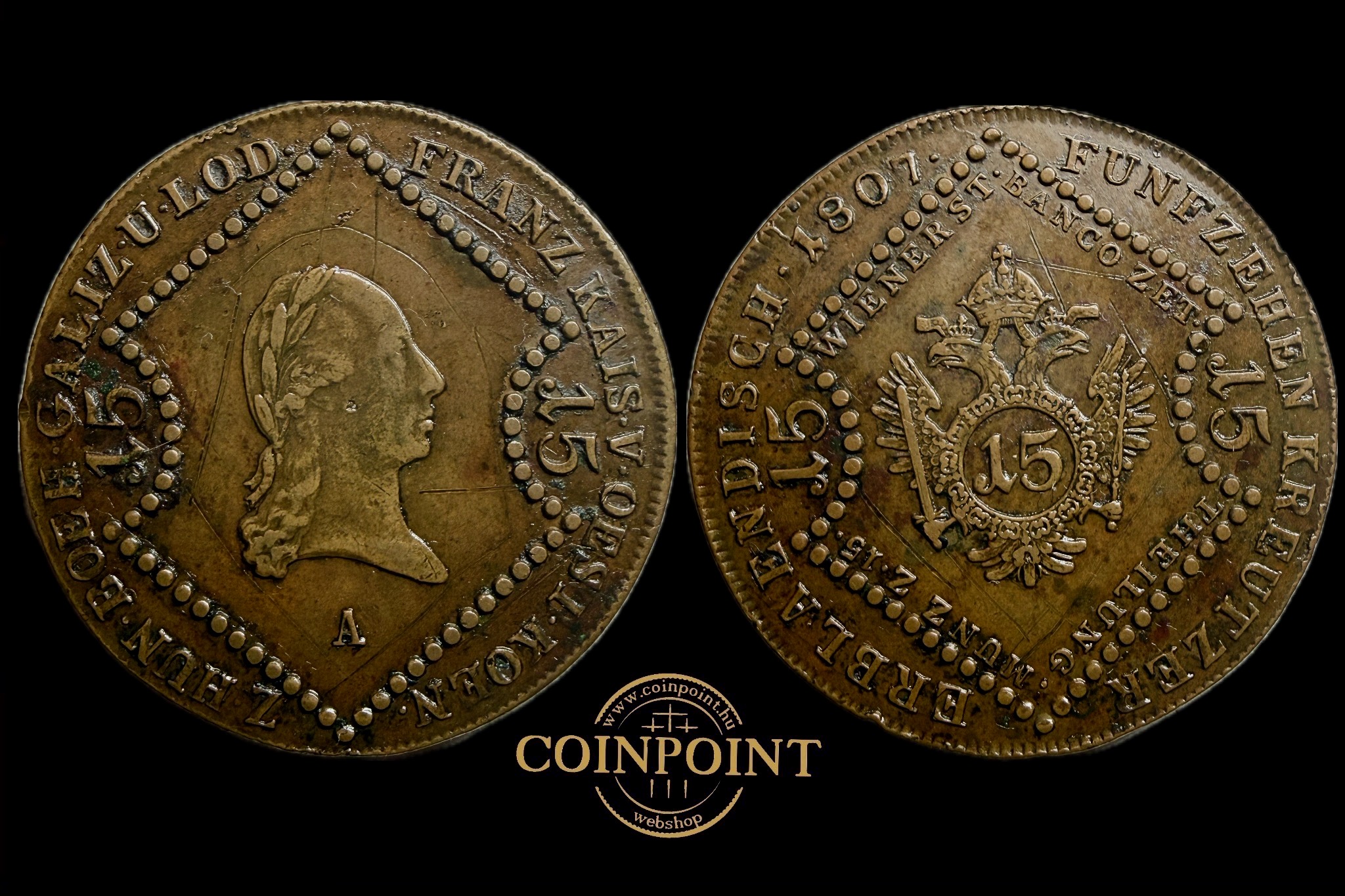 Ferenc 15 Krajcár (1807)A Bécs