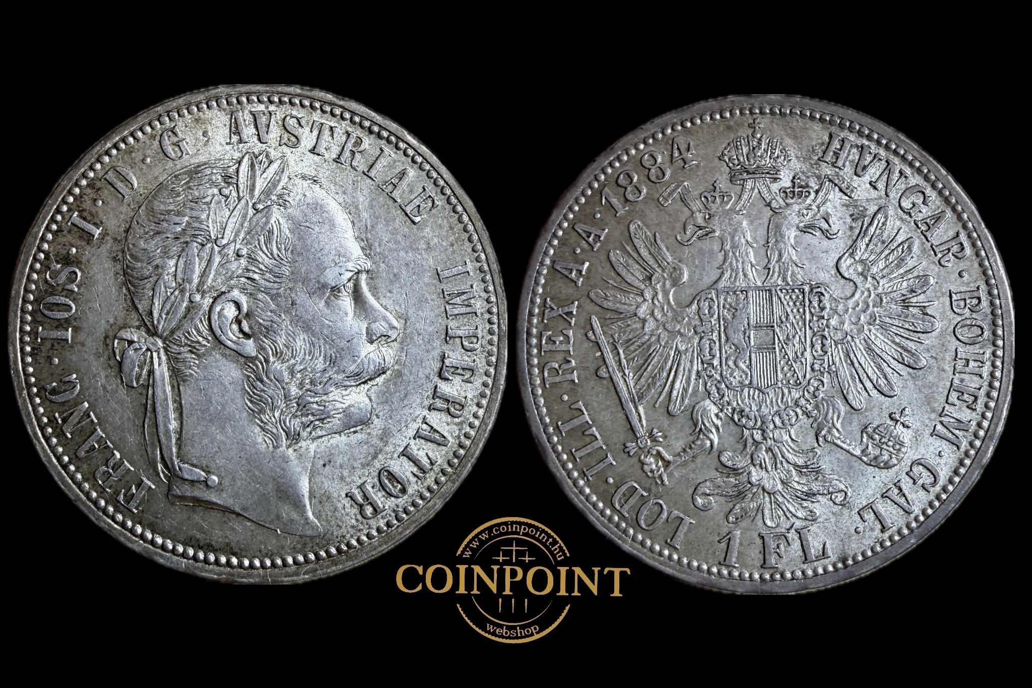 Ferenc József 1884 A 1 Florin