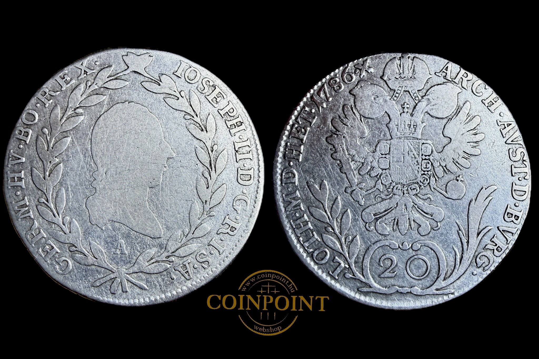 II.József 20 Krajcár 1786A