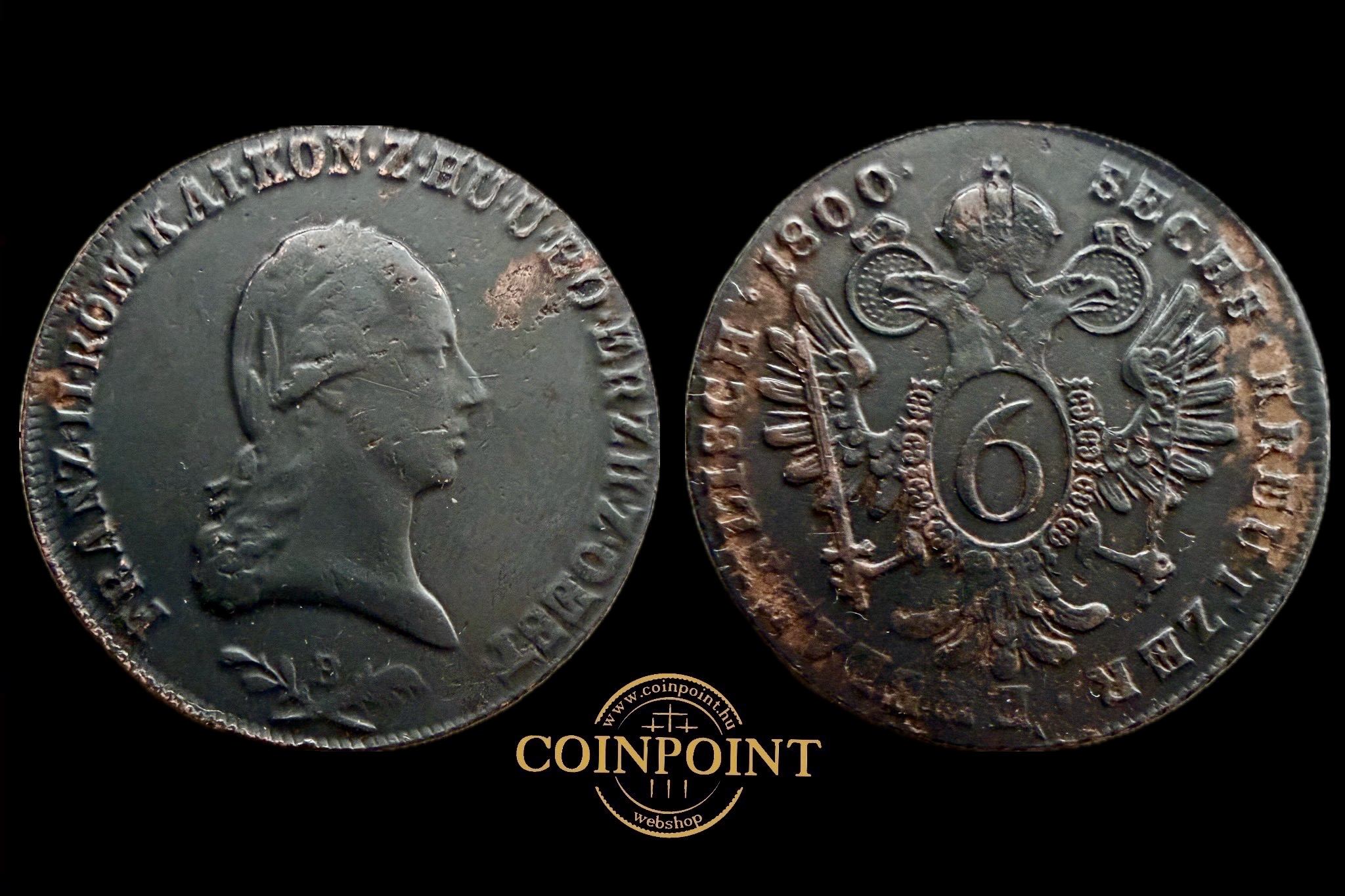 Ferenc 6 krajcár (1800 B) Herinek 1030