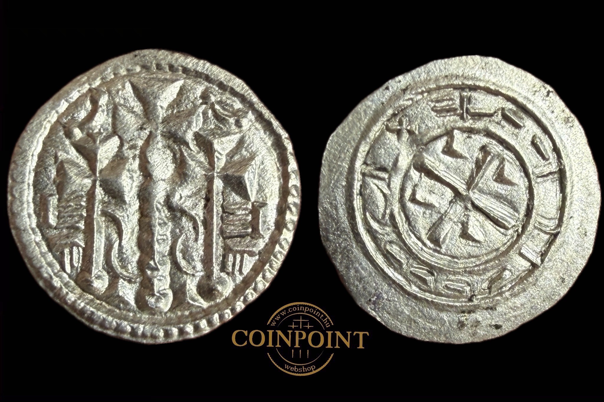 II.István Dénár 1116-1131 ÉH-37 R! Félholdak