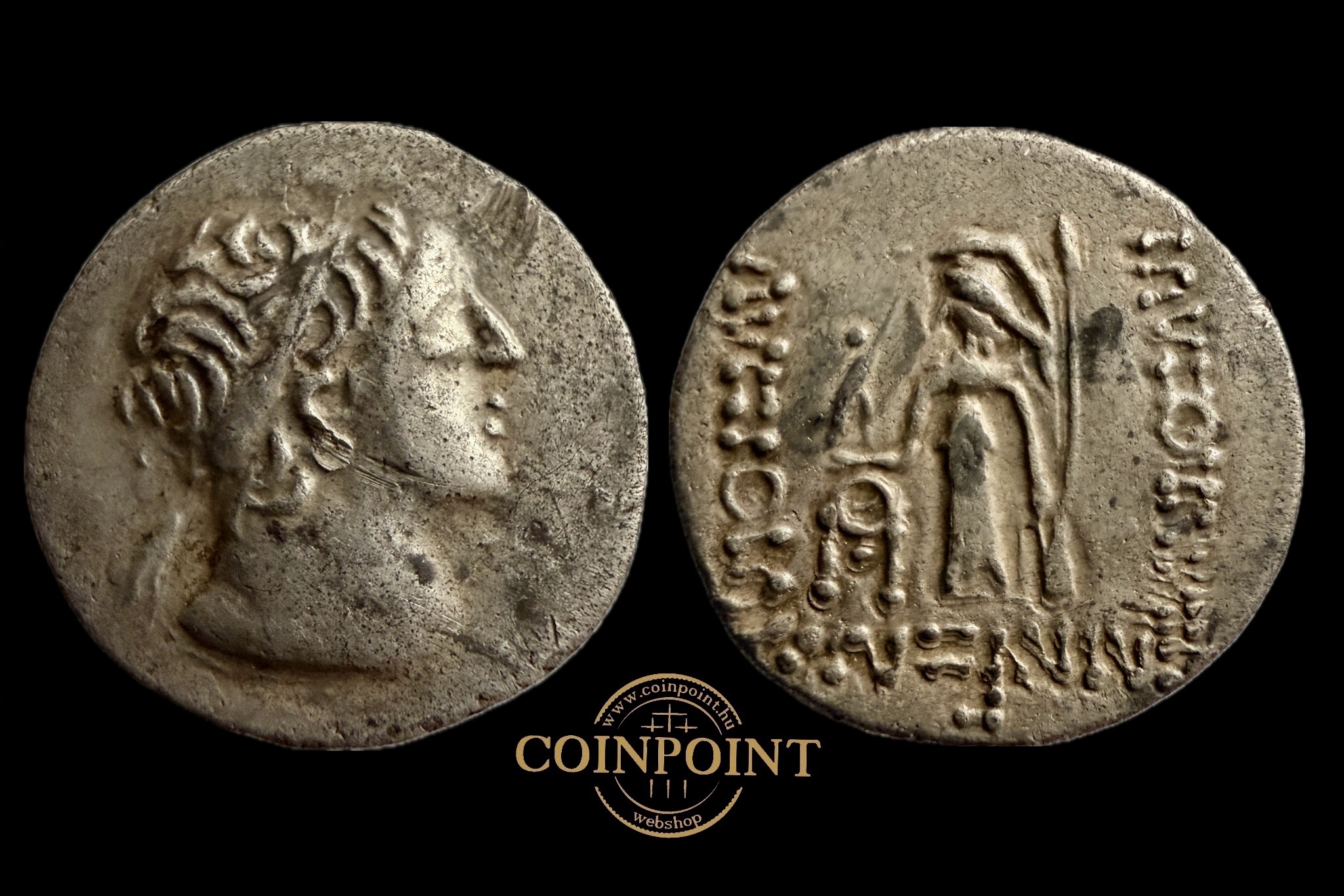 Seleukida drachma (i.e.100-98/5) barbár imitáció VIII.Ariarathes 