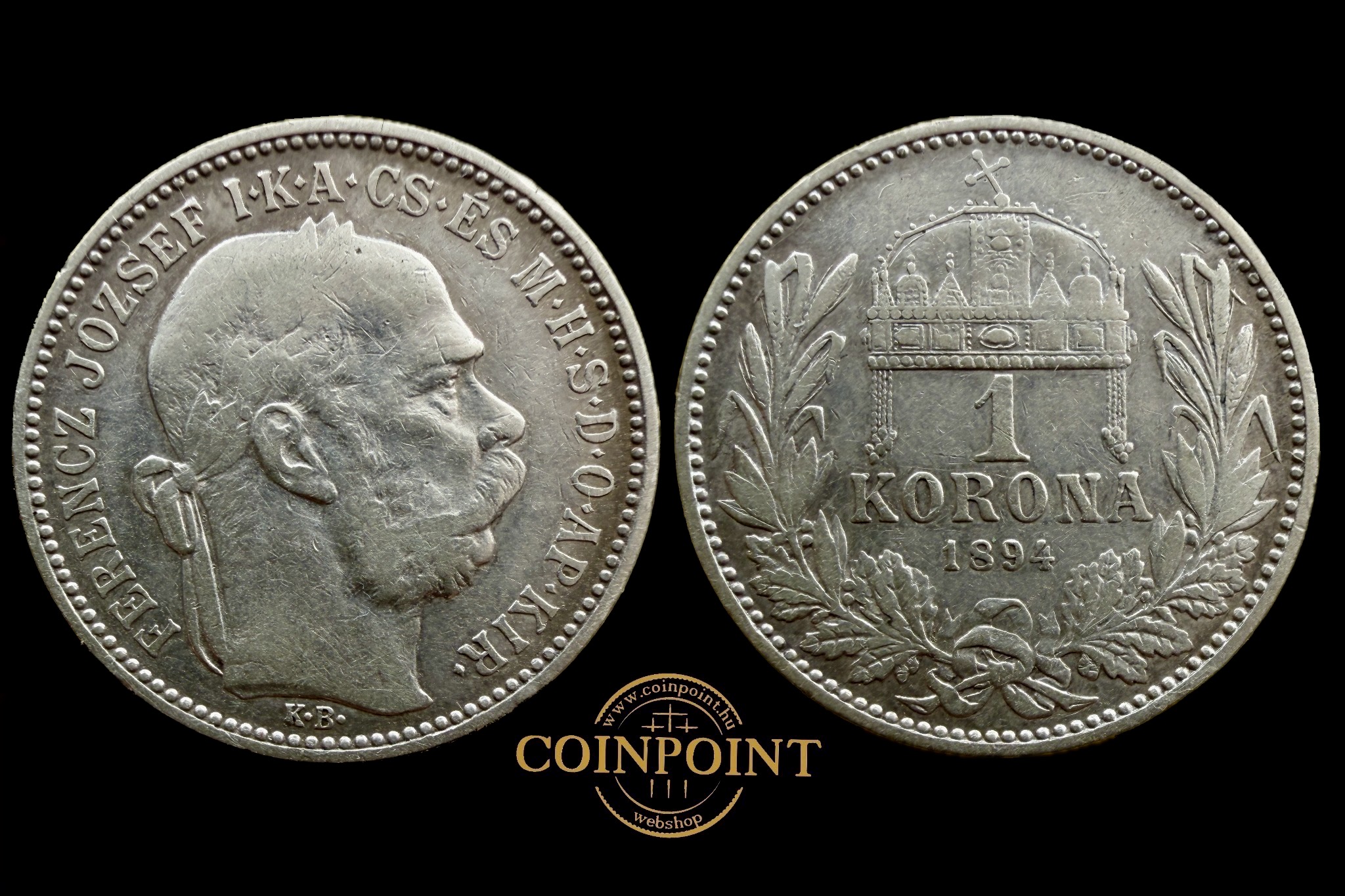 Ferenc József 1 Korona 1894 Adamo K5