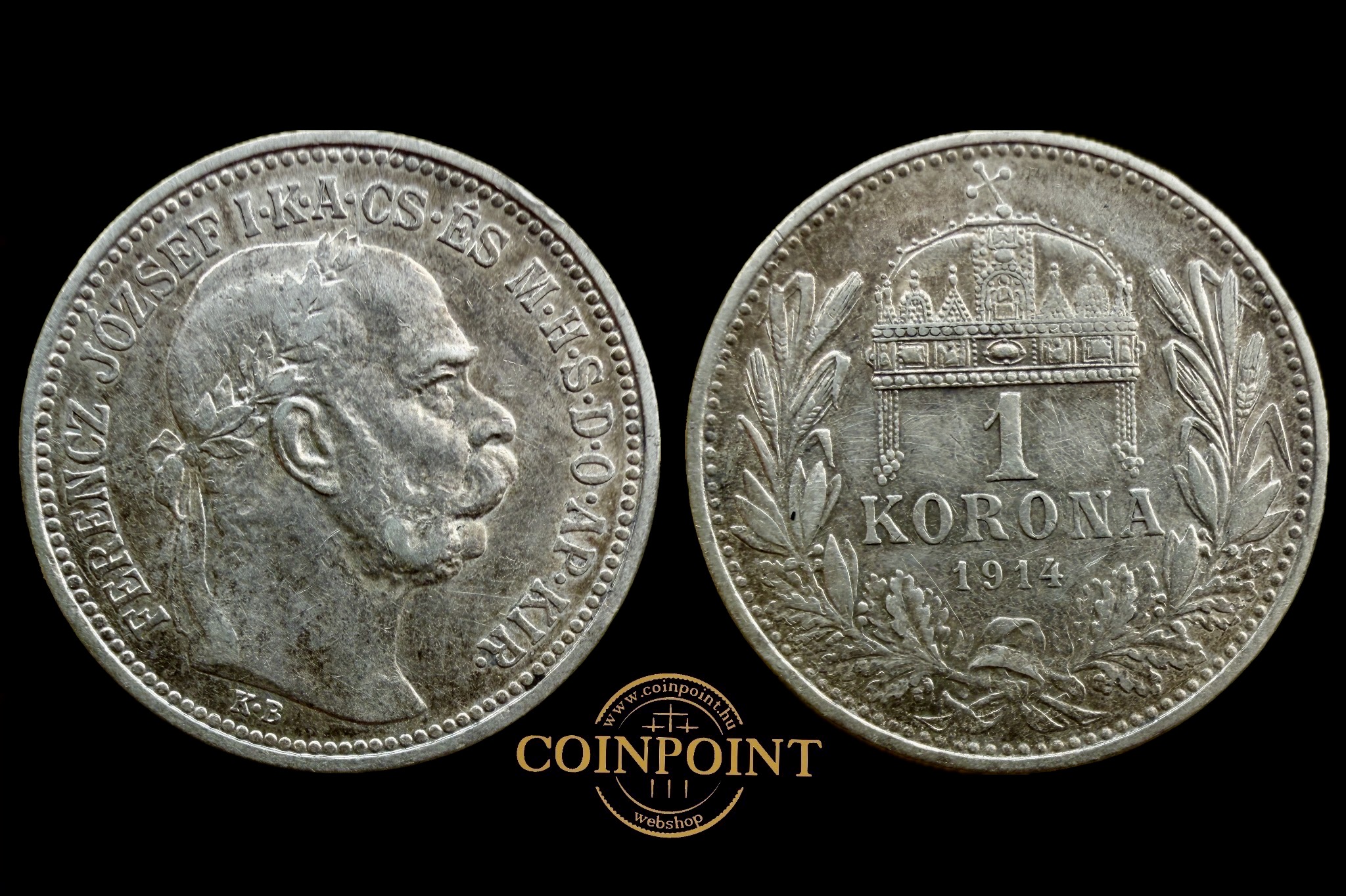 Ferenc József 1 Korona 1914 Adamo K5