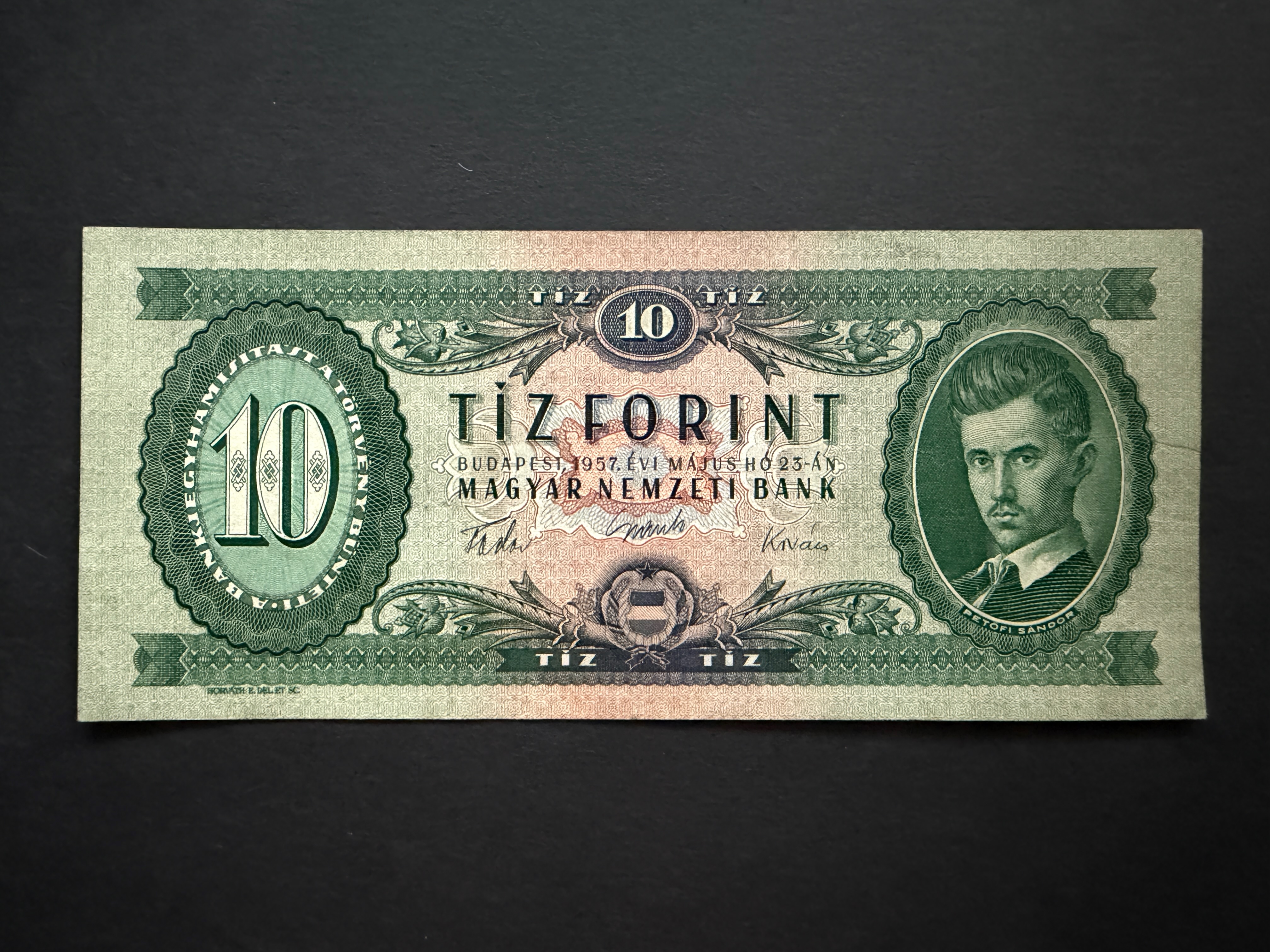 10 Forint 1957 EF Adamo F4