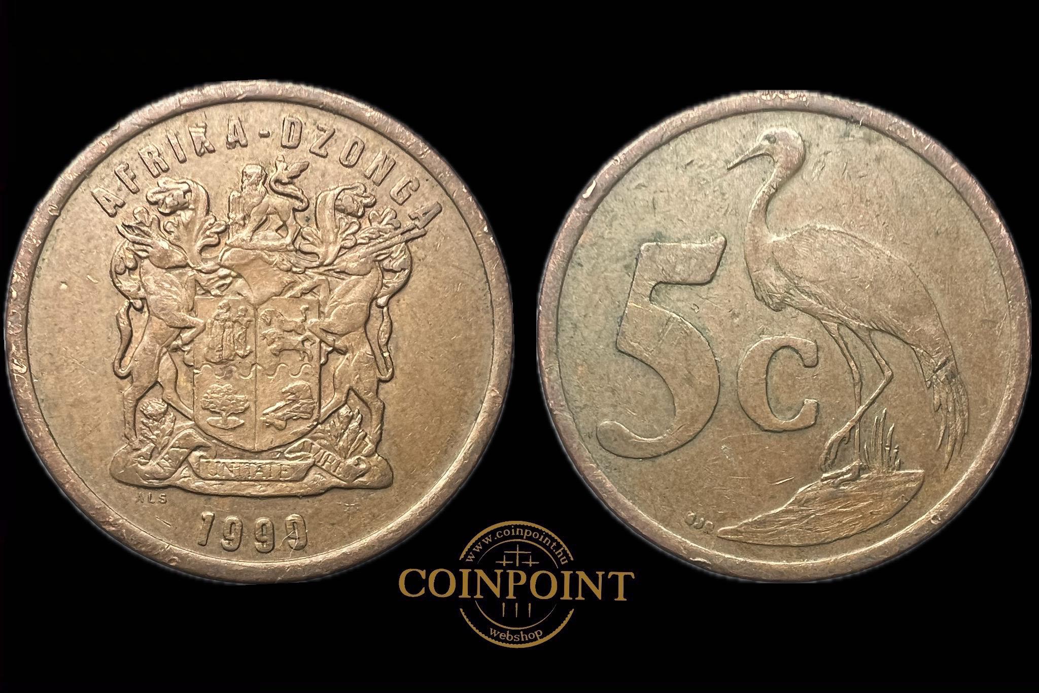 Dél-afrikai Köztársaság 5 Cents 1999 KM160