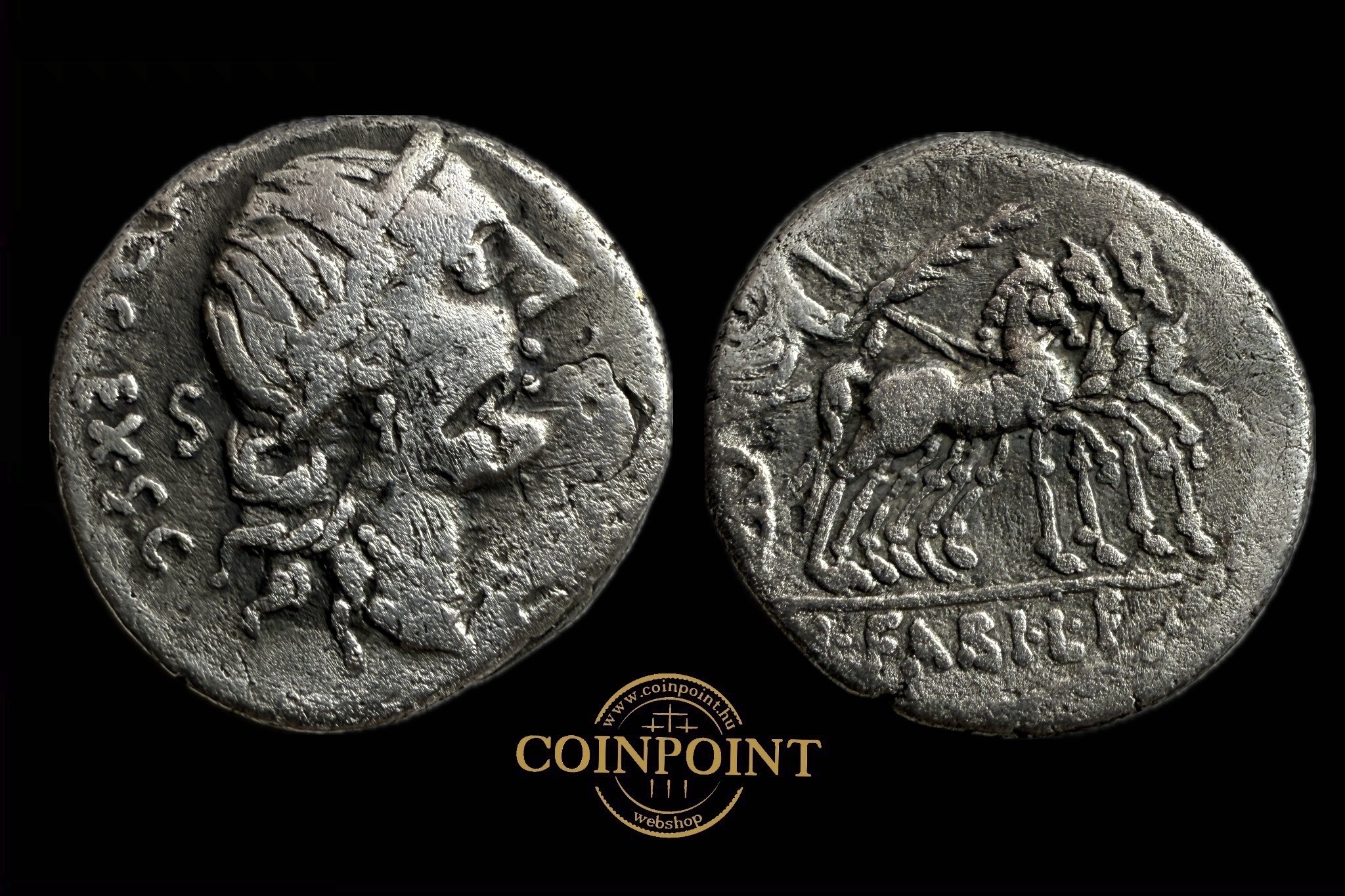 Gens Annia (i.e.82-81)Hispania Dénár Crawford 366/3a