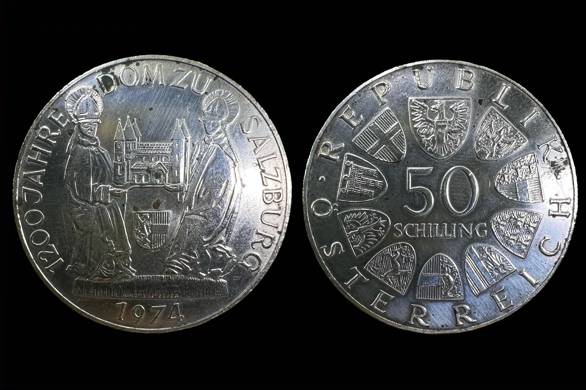 50 Schilling (1974) Salzburg Katedral KM2921