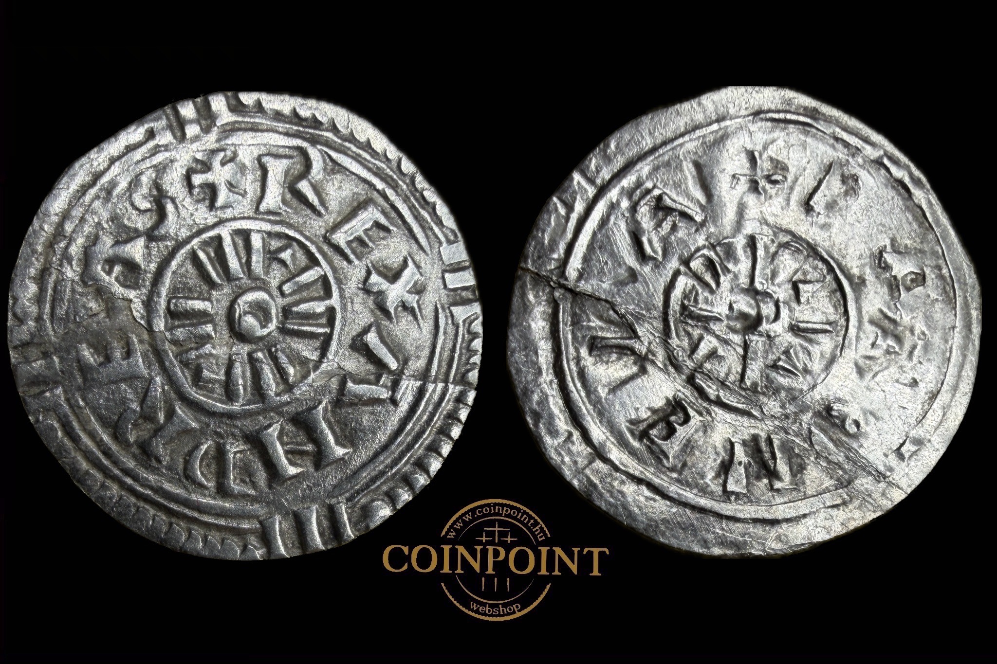 I.András (1047–1060)Dénár ÉH–5 (hajlásnyom)