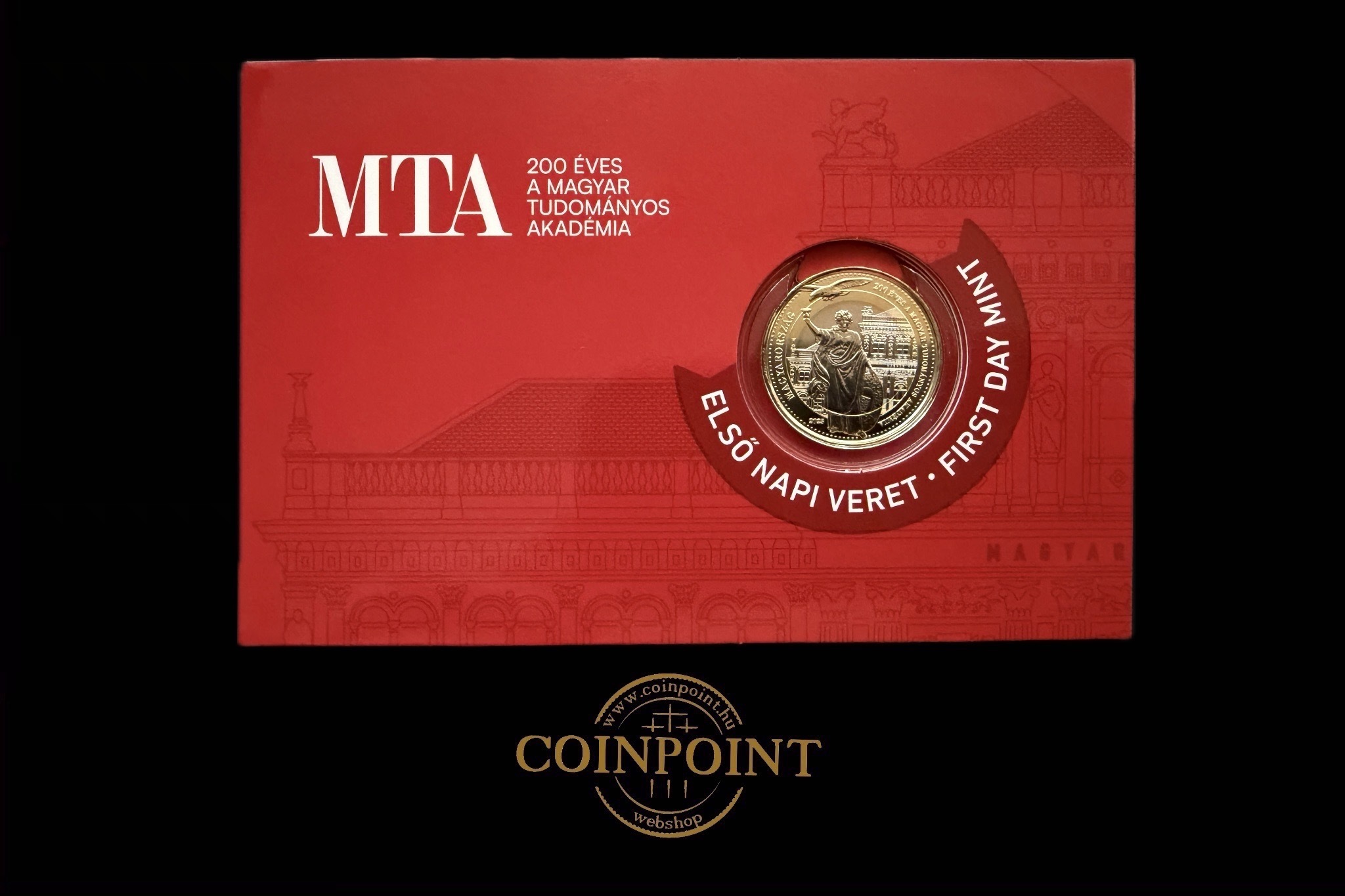 200 Forint UNC  MTA 200 éves Évfordulója sorszámozott