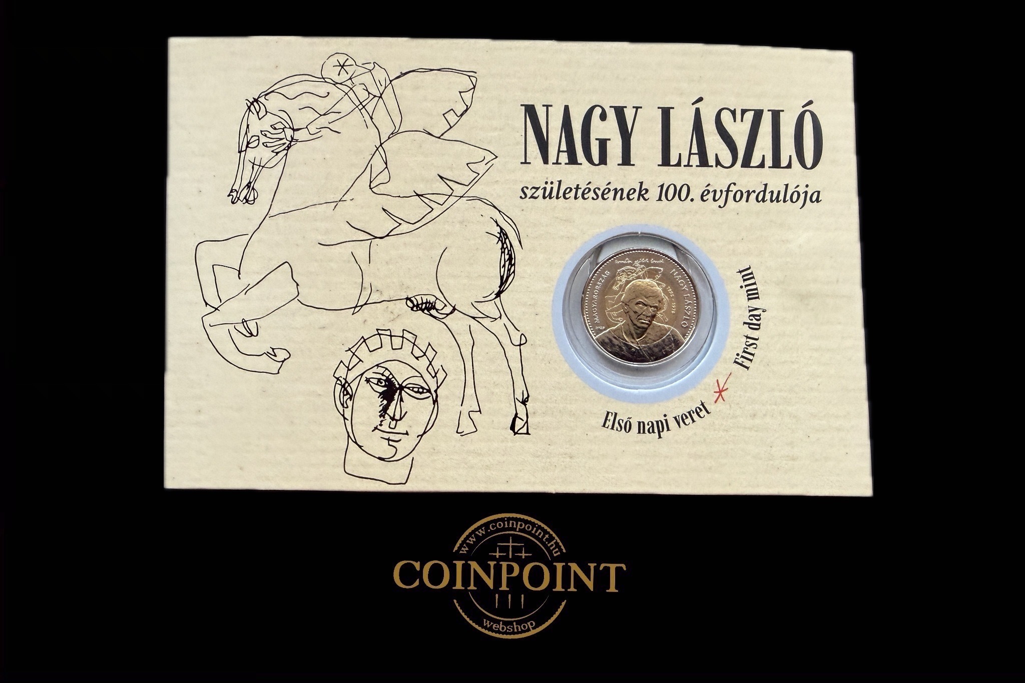 100 Forint UNC  Nagy László születésének 100 éves Évfordulója sorszámozott