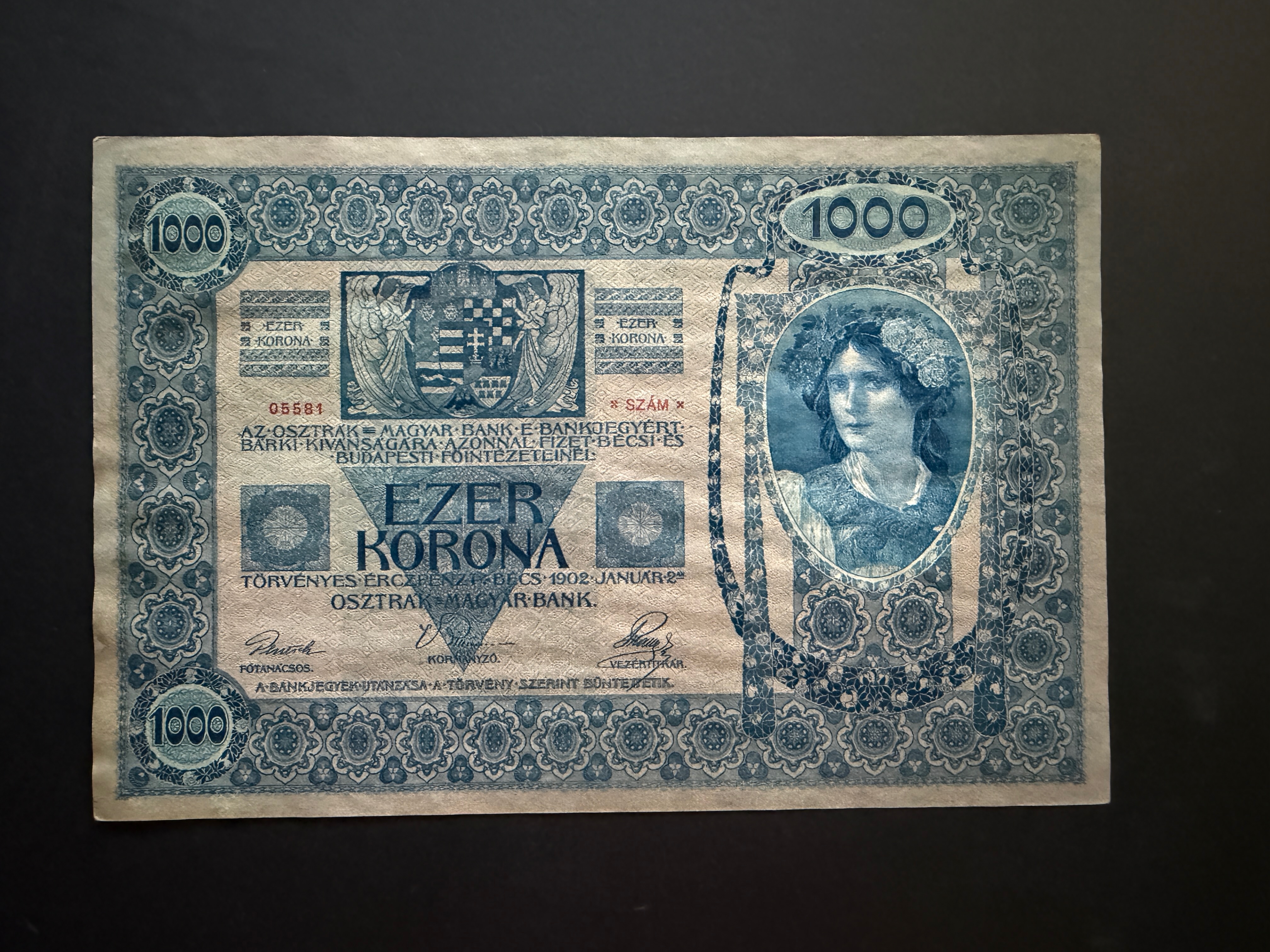 Ezer Korona (fb. nélkül )1902 VF Adamo K