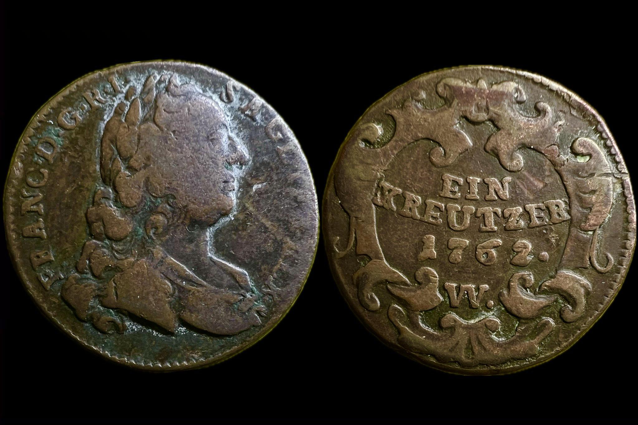 Lotharingiai Ferenc (1762) 1 krajcár