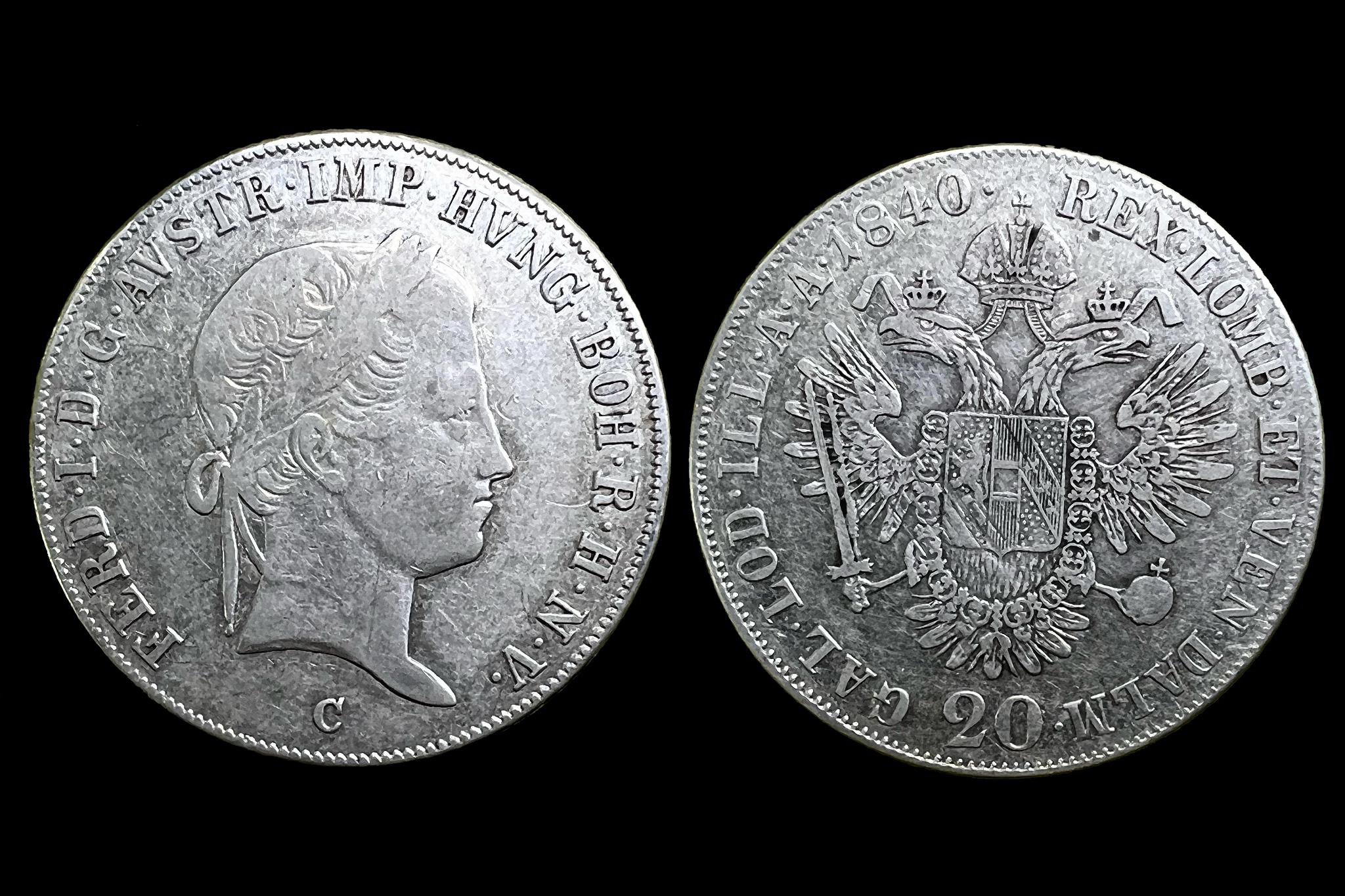 V. Ferdinánd (1840) 20 krajcár