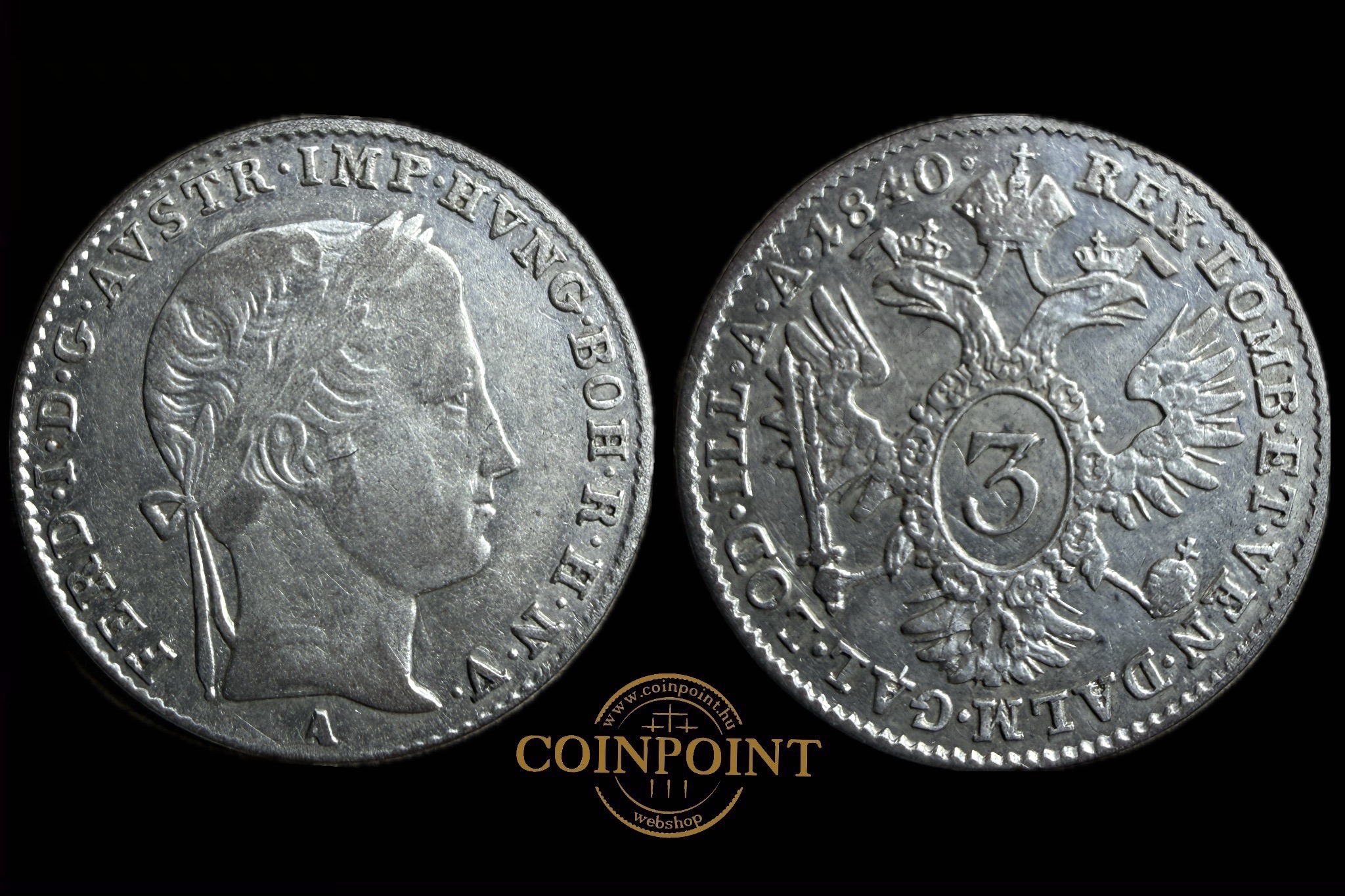 V. Ferdinand (1840) 3 krajcár