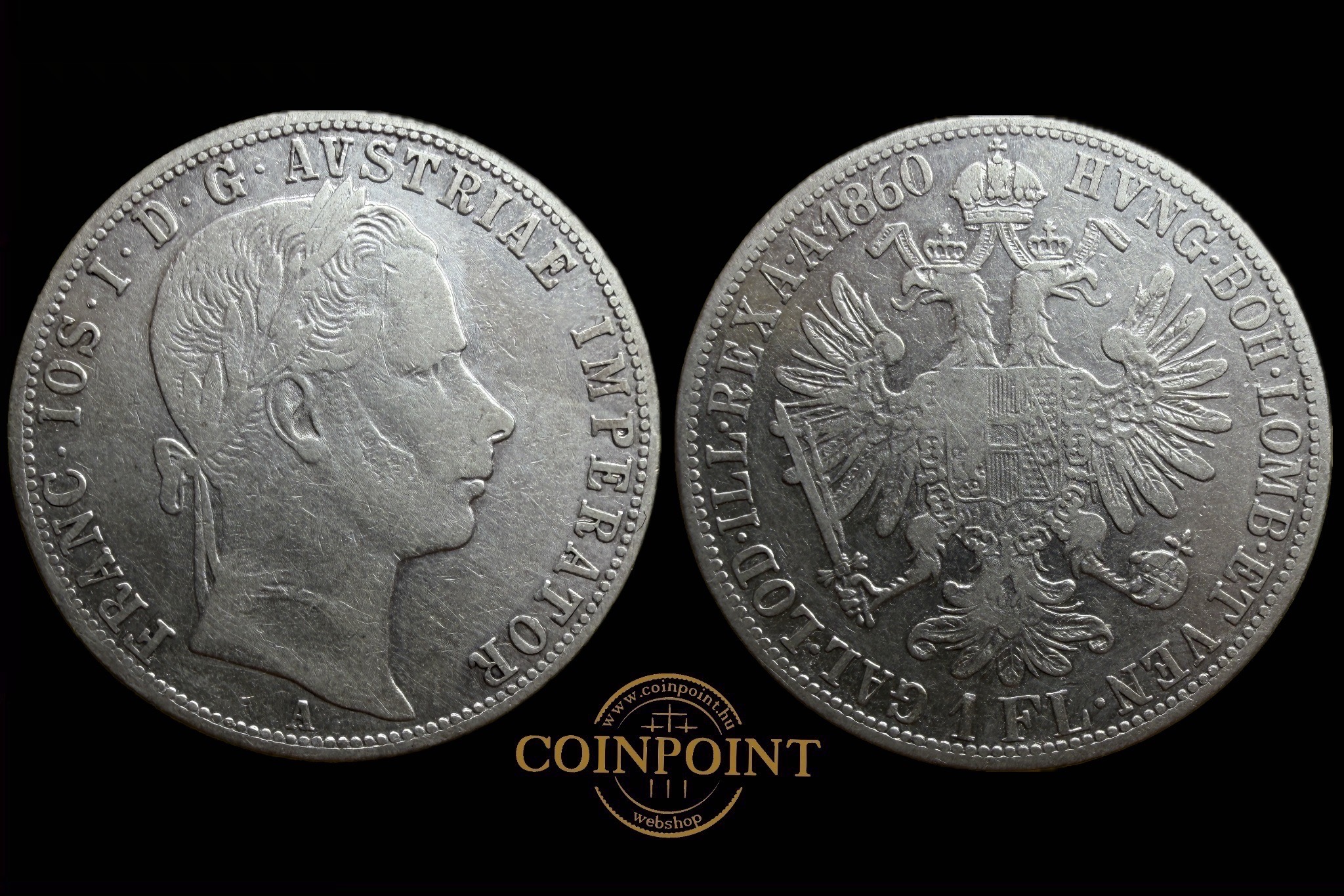 Ferenc József 1 Florin 1860A