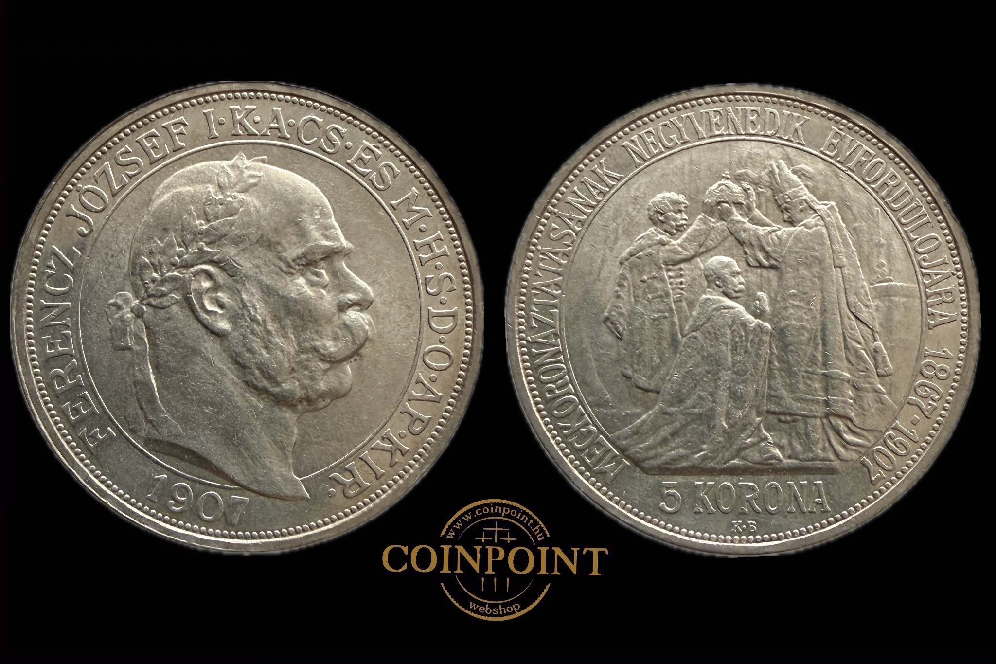 Ferenc József Jubileumi 5 Korona (1907)