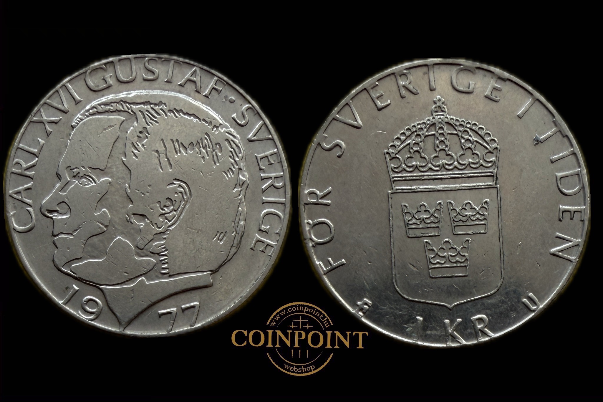 Svédország 1 Korona 1977 KM852