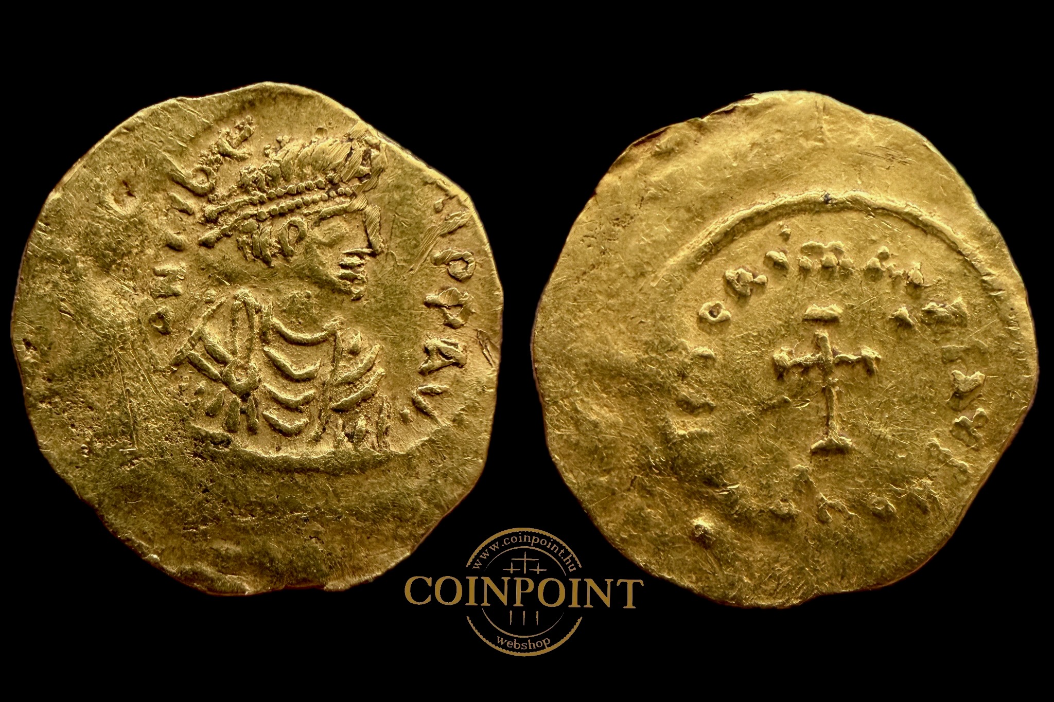 Mauritius Tiberius (582-602) Tremissis Konstantinápoly