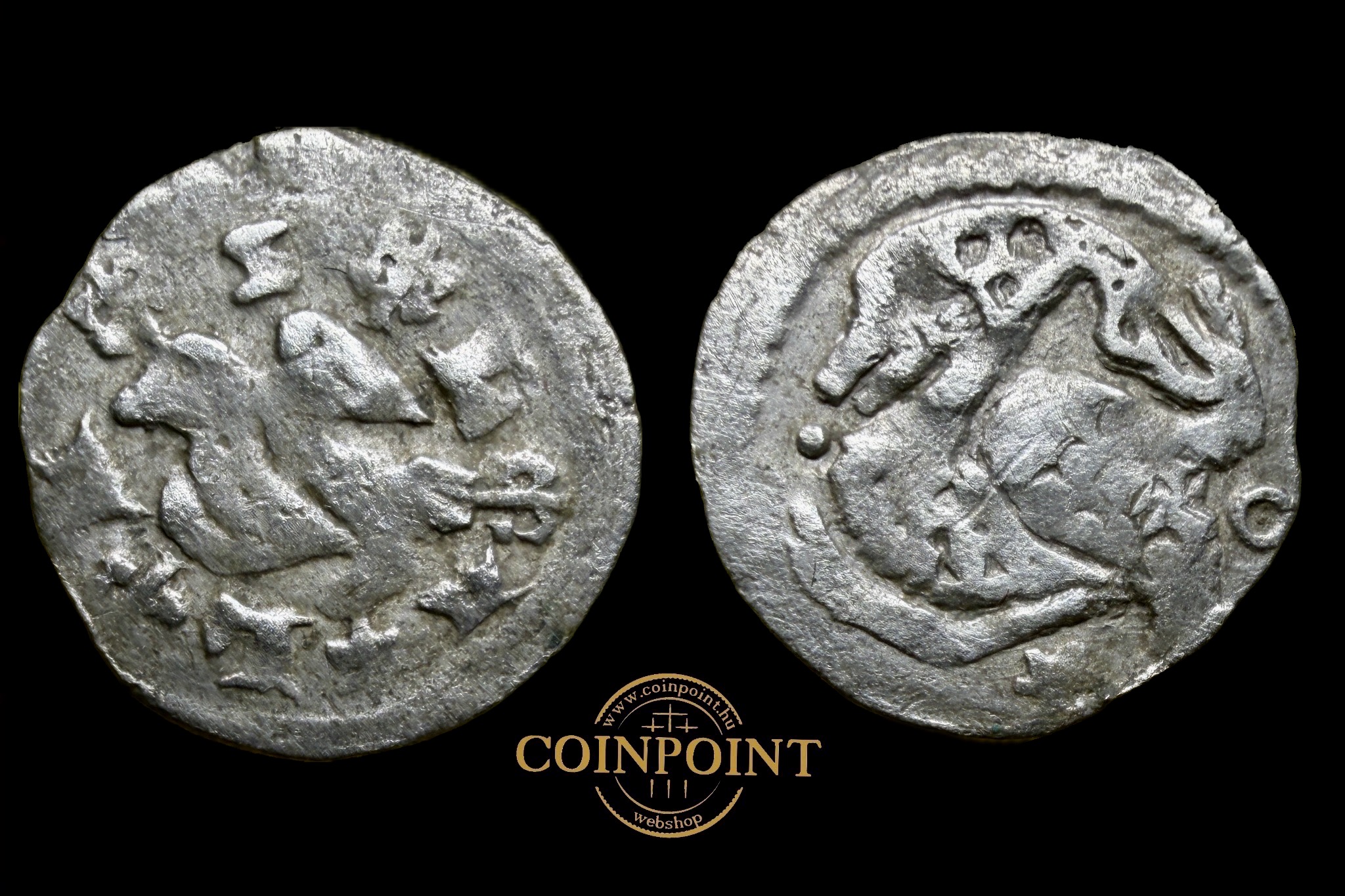 IV.László Dénár ÉH-286 (1272-1290) Fordított Z (ritka sigla)