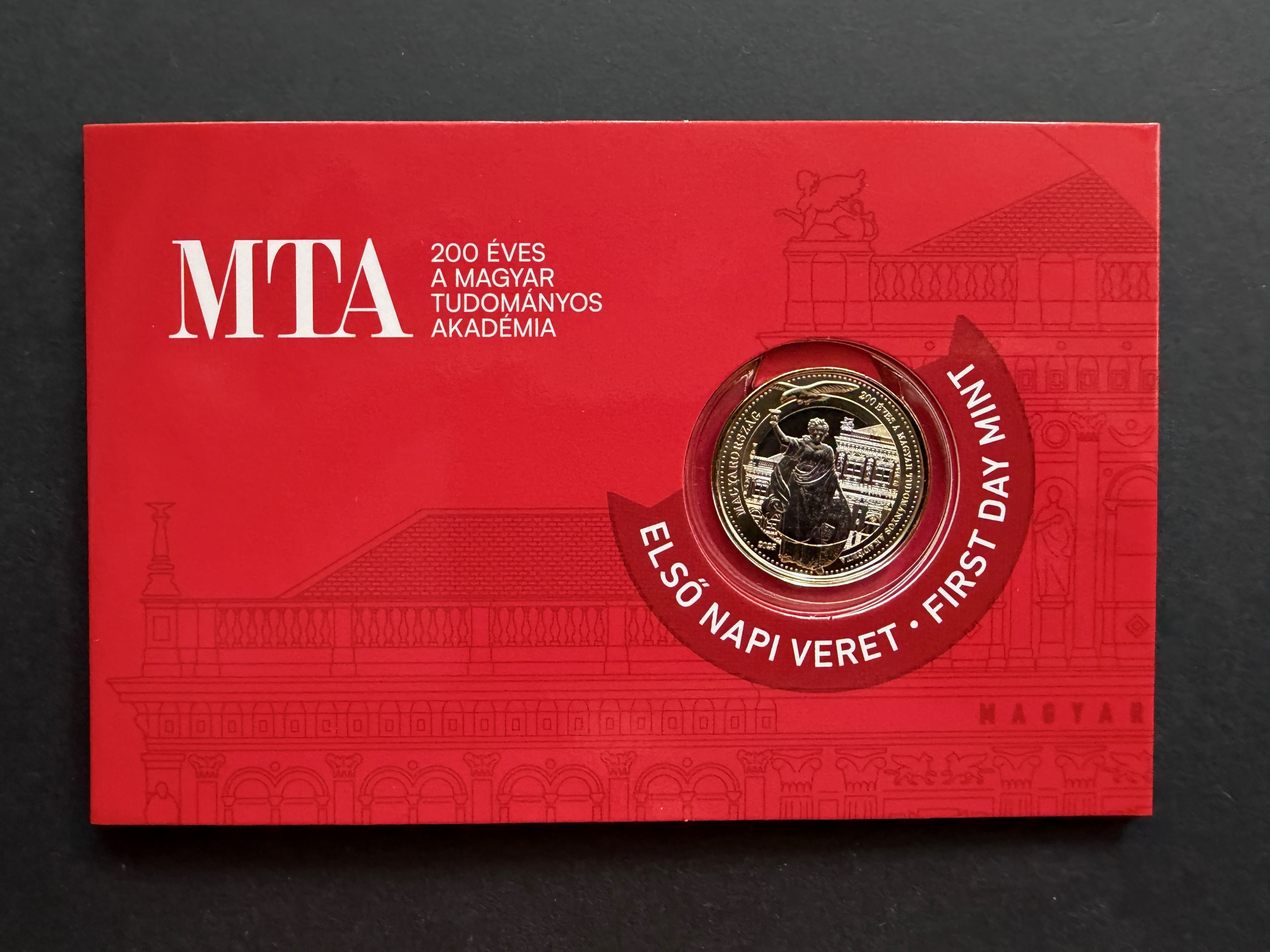 200 Forint UNC MTA 200 éves Évfordulója sorszámozott