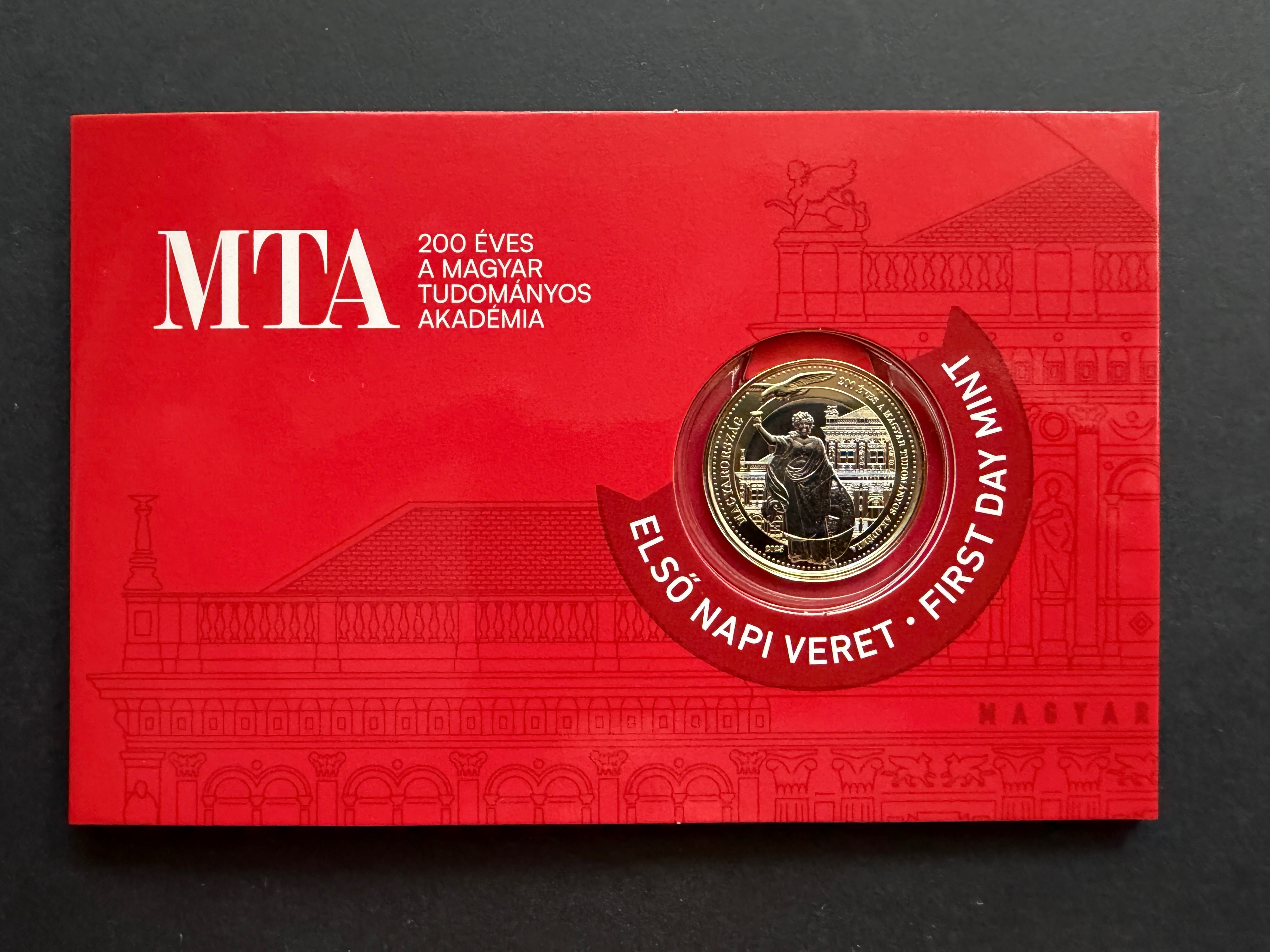 200 Forint UNC MTA 200 éves Évfordulója sorszámozott