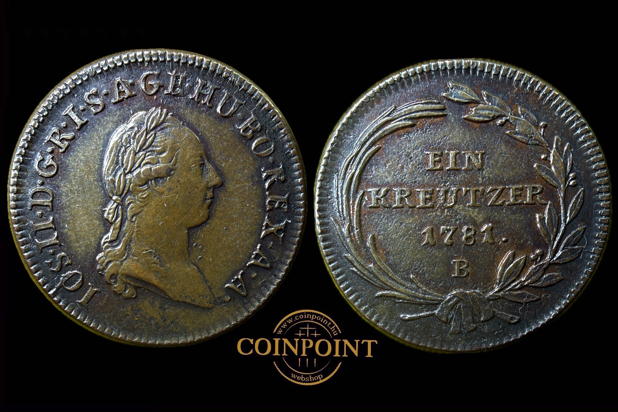 II.József 1 Krajcár (1781) Körmöcbánya