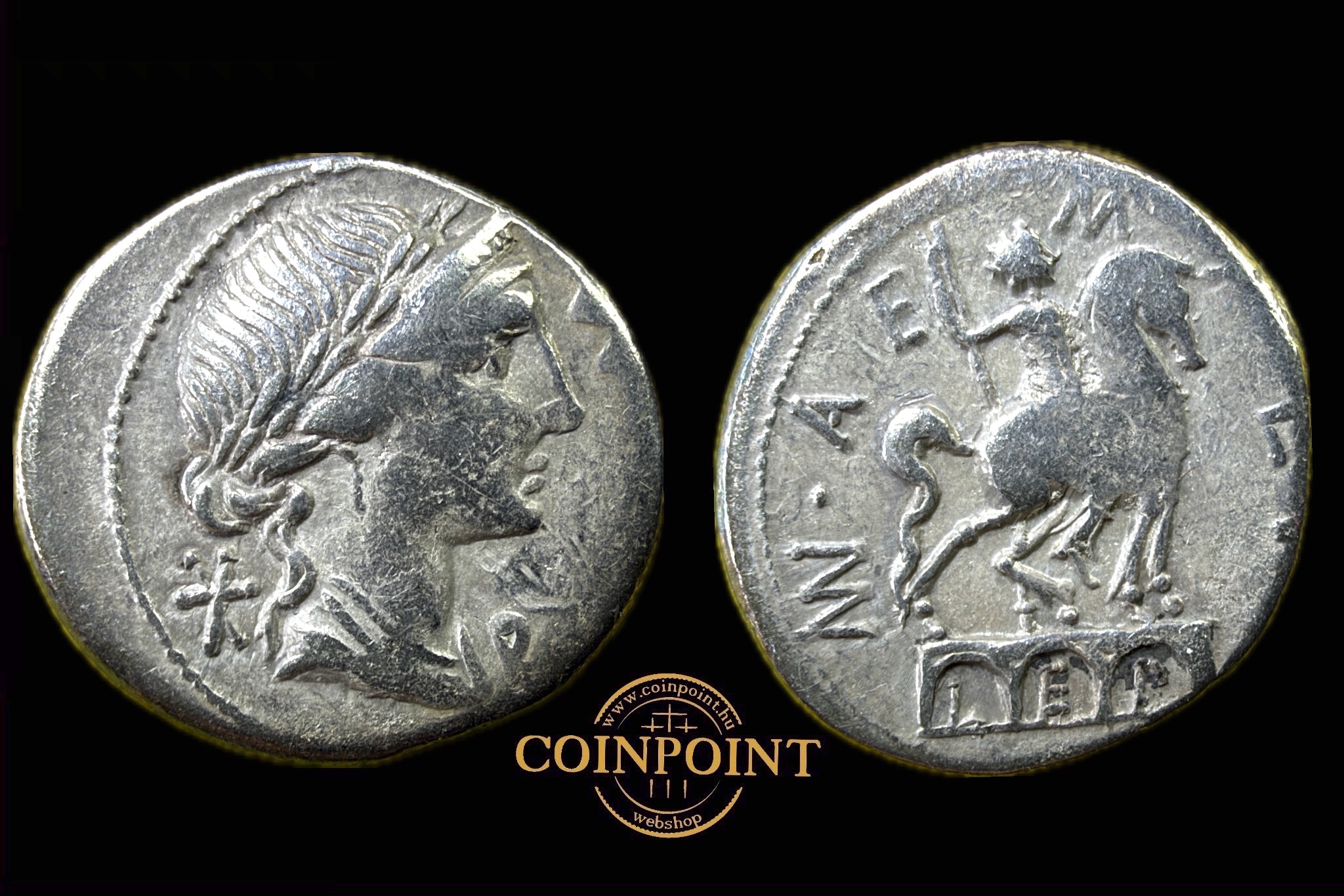 Aemilius M.f. Lepidus (i.e.114–113) Dénar Róma