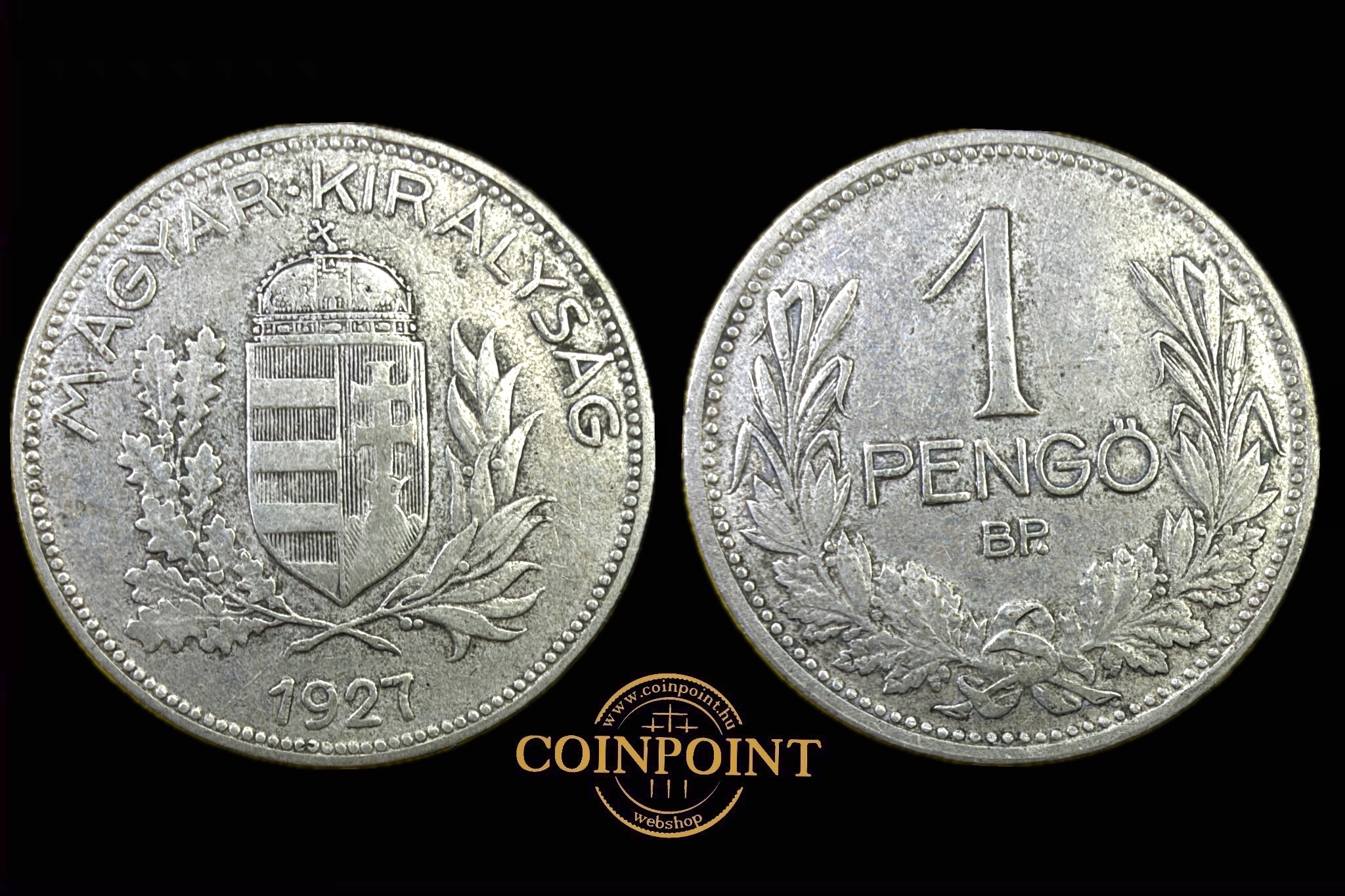 Magyar Királyság (1927) 1 Pengő Adamo P6