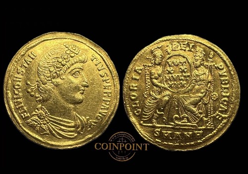 II.Constantius (347-355)R! Solidus aUNC RIC81 Antiókia